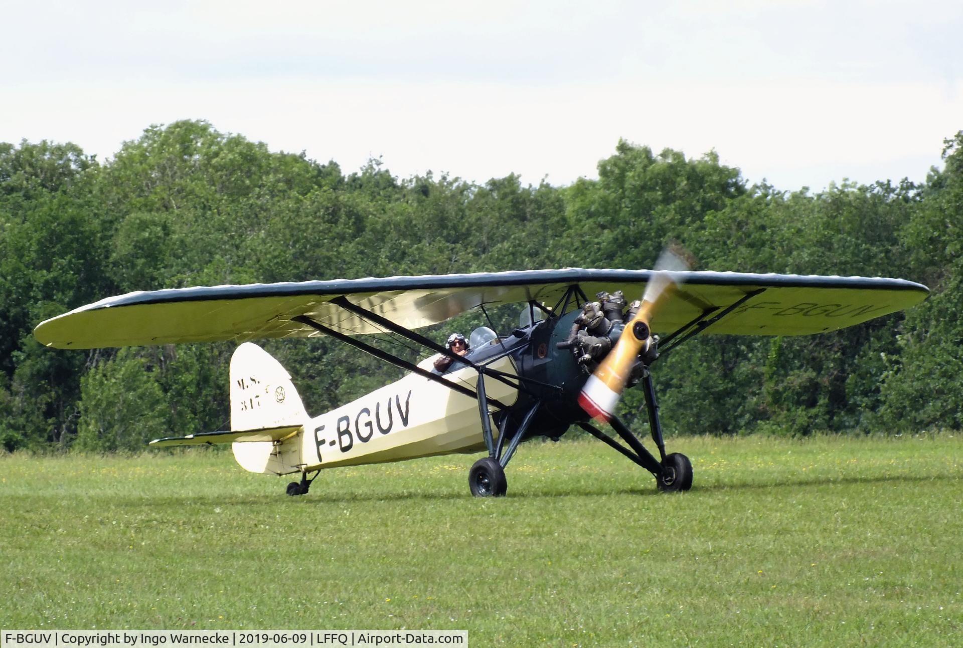 F-BGUV, Morane-Saulnier MS.317 C/N 297, Morane-Saulnier MS.317 at the Meeting Aerien 2019, La-Ferte-Alais