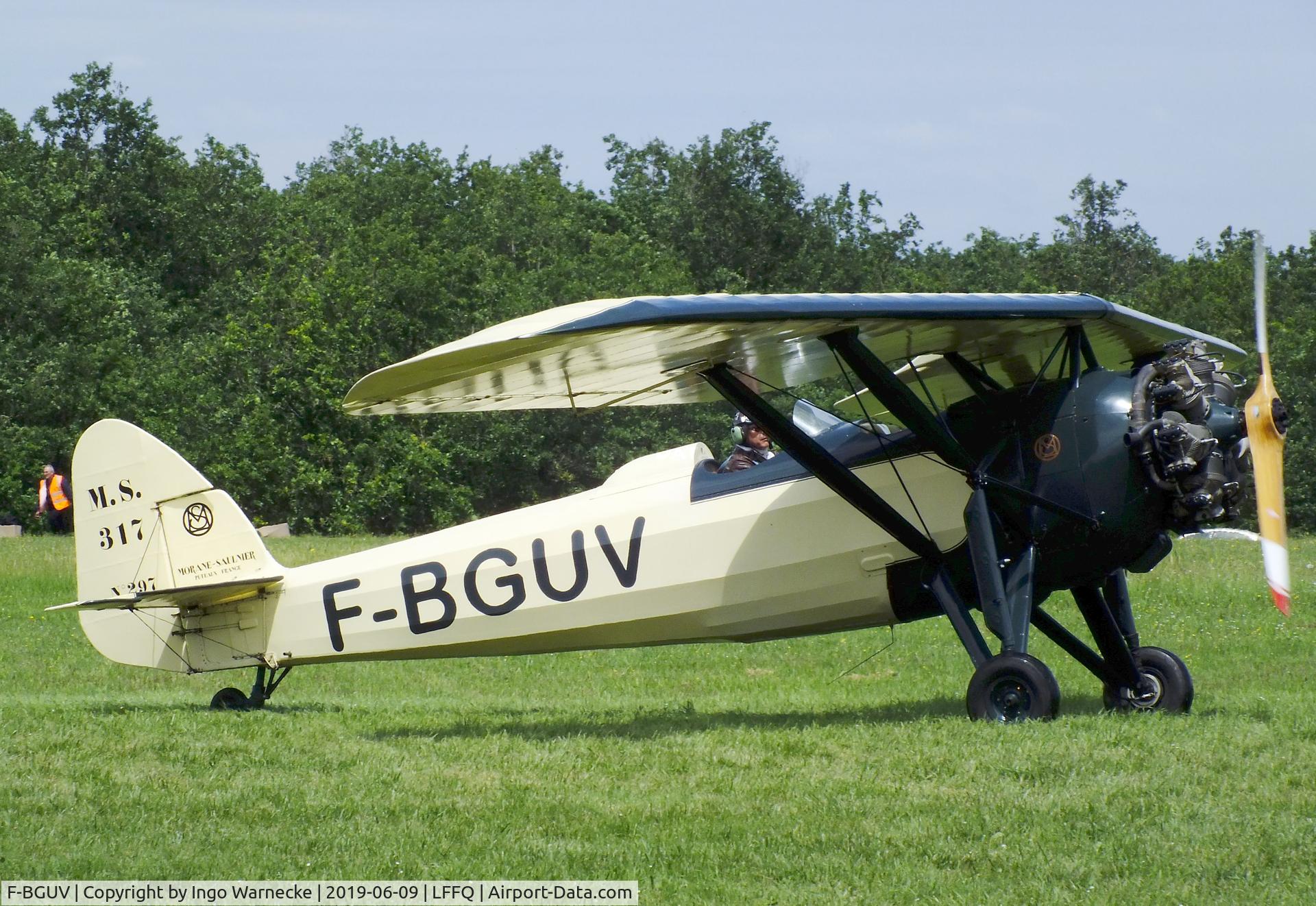 F-BGUV, Morane-Saulnier MS.317 C/N 297, Morane-Saulnier MS.317 at the Meeting Aerien 2019, La-Ferte-Alais