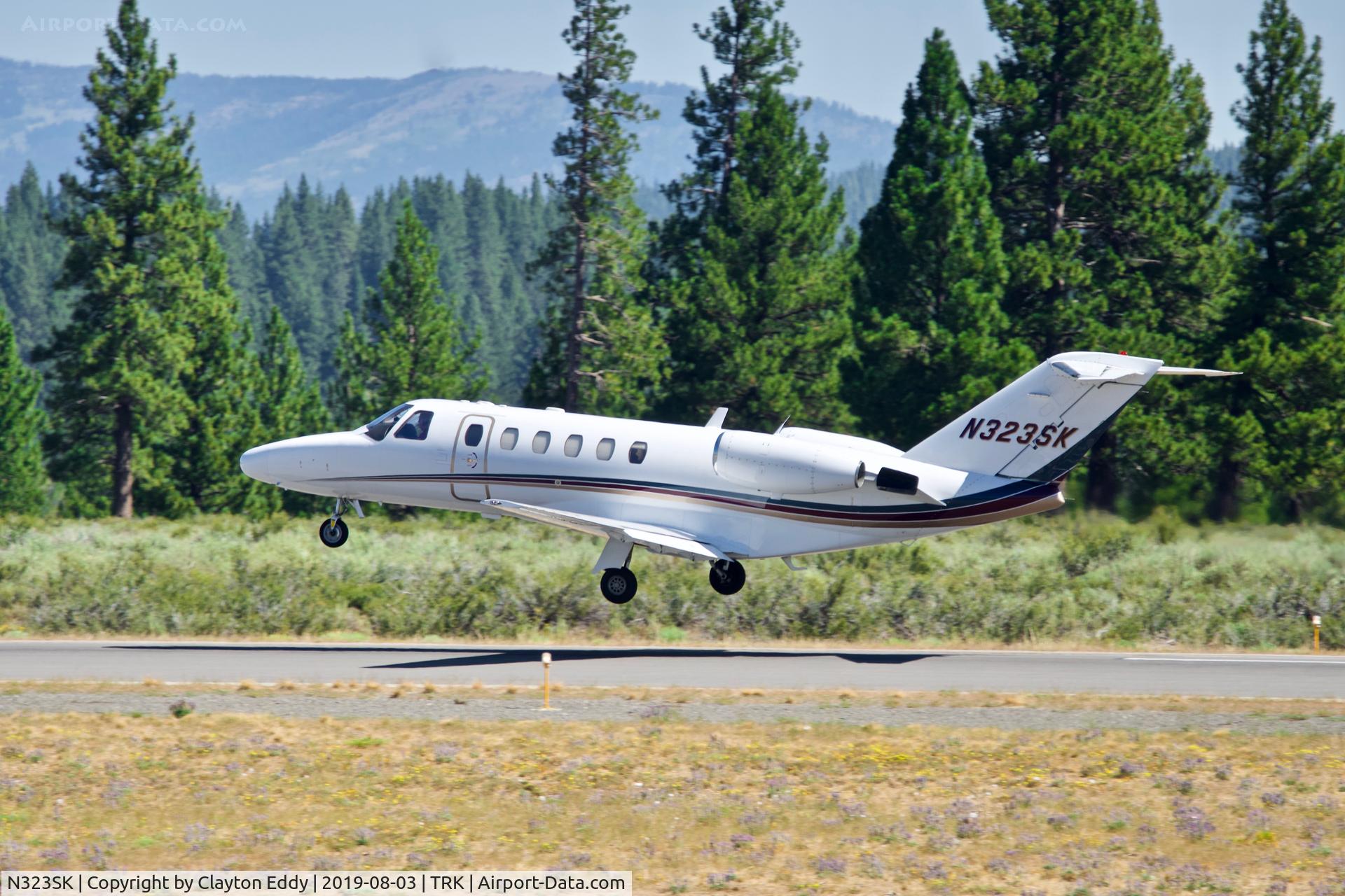 N323SK, 2002 Cessna 525A CitationJet CJ2 C/N 525A0134, Truckee Airport California 2019.