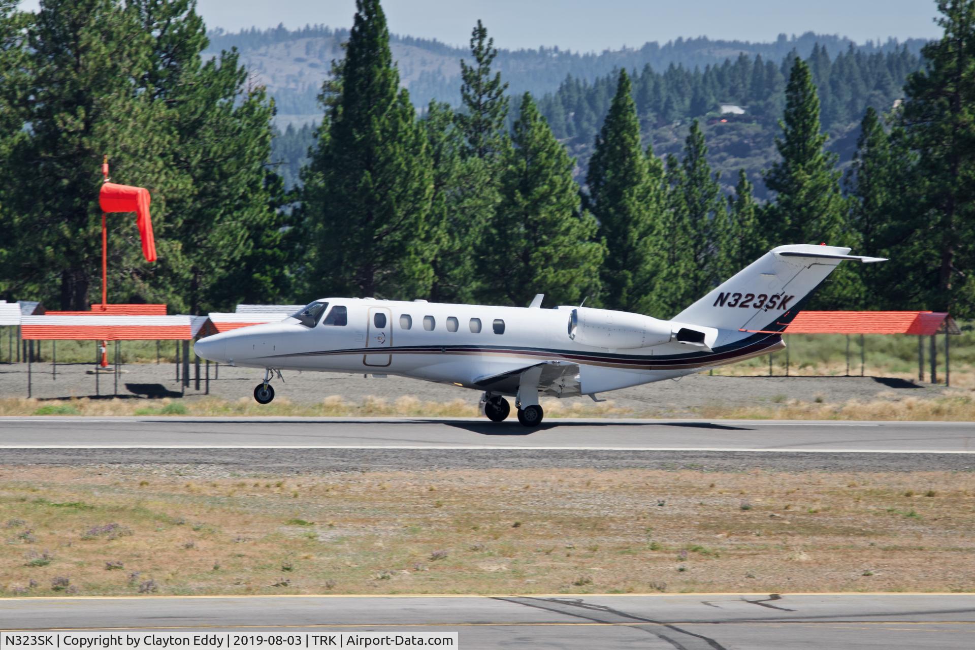 N323SK, 2002 Cessna 525A CitationJet CJ2 C/N 525A0134, Truckee Airport California 2019.