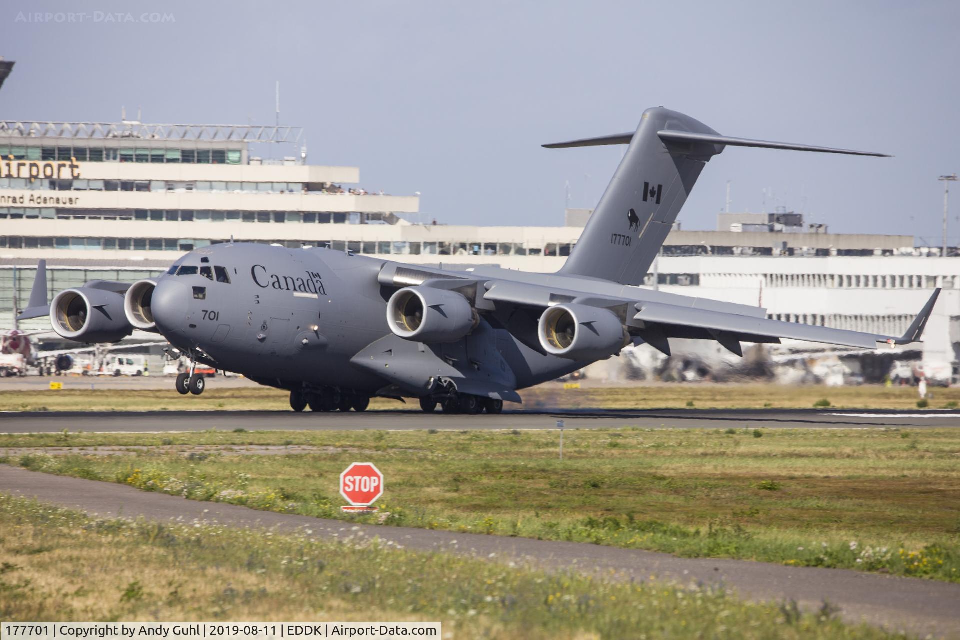 177701, 2007 Boeing CC-177-A (C-17) Globemaster III C/N 50178/F-177/CA-1, Canadian in final approach to the  Cologne Airport