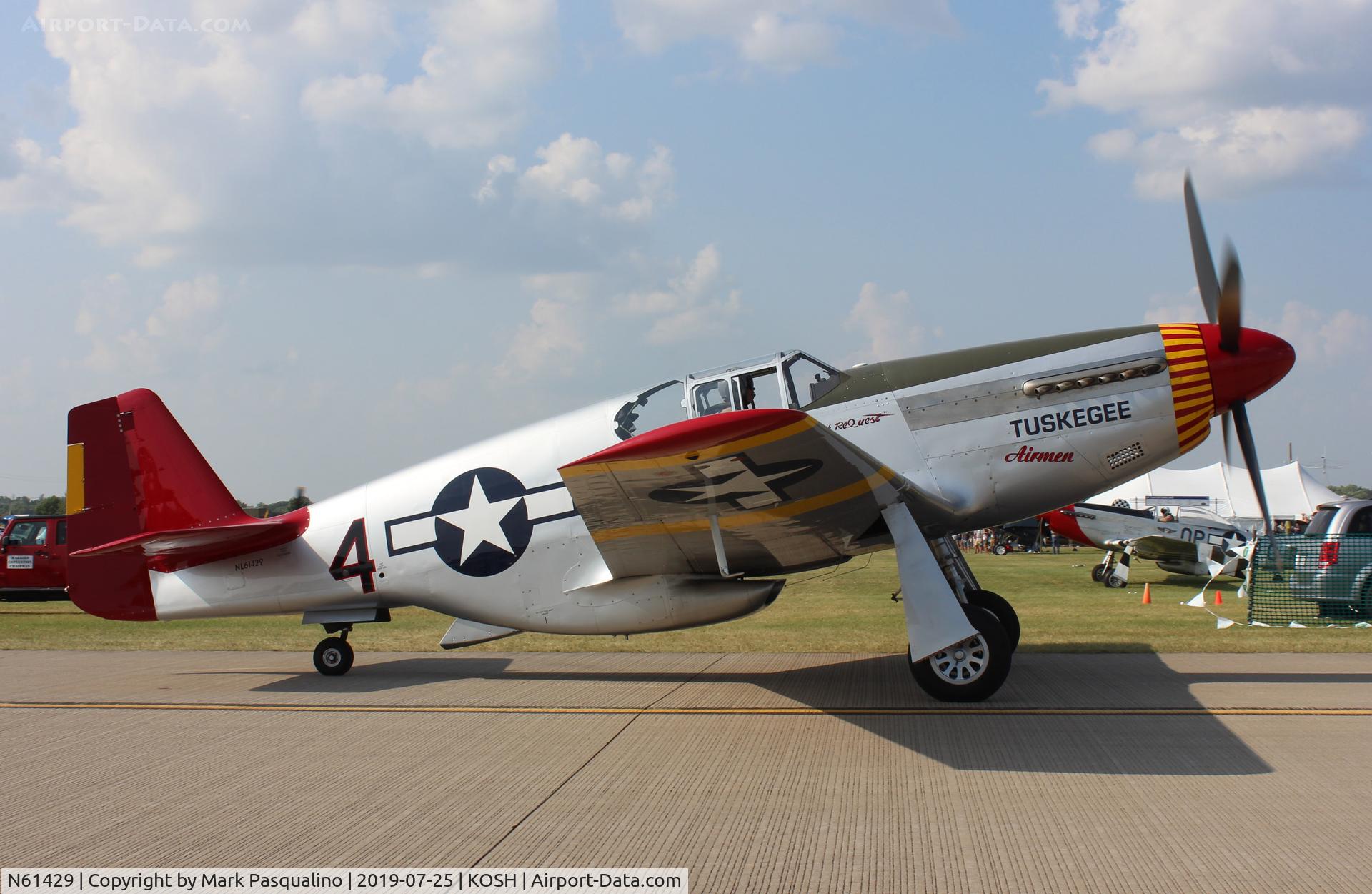 N61429, 1942 North American P-51C Mustang C/N 103-26199, North American P-51C