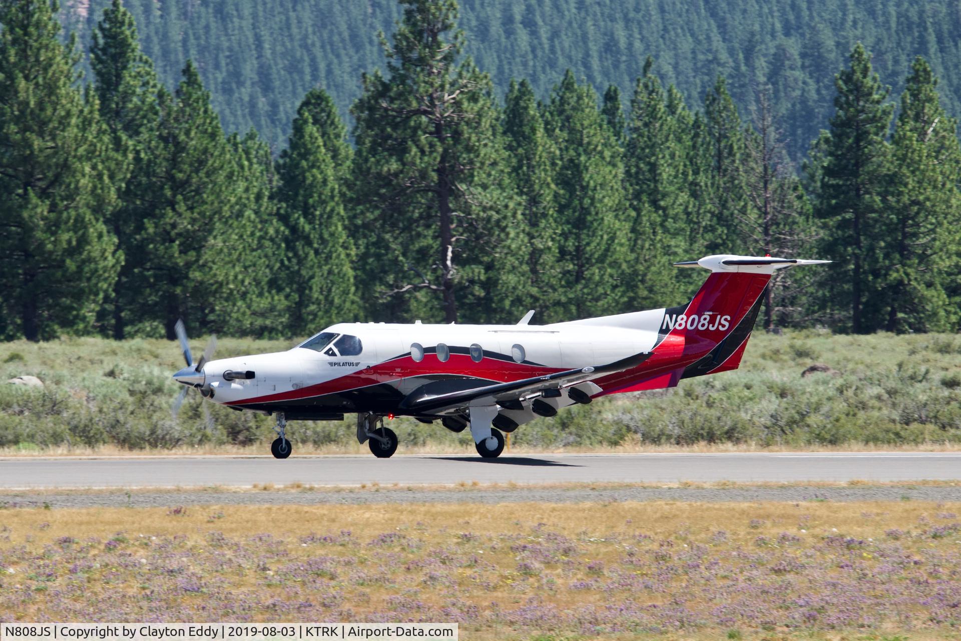 N808JS, 2008 Pilatus PC-12/47E C/N 1003, Truckee Airport 2019.