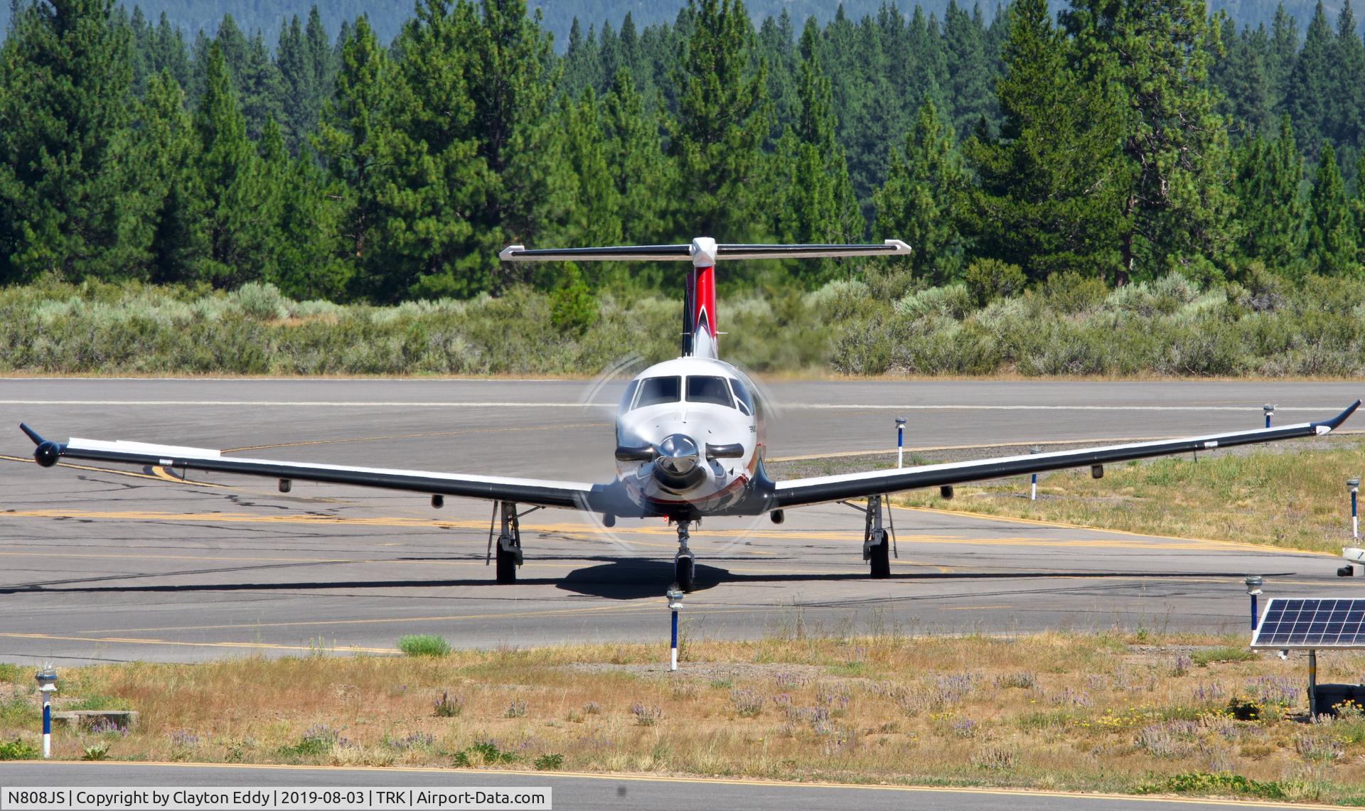 N808JS, 2008 Pilatus PC-12/47E C/N 1003, Truckee Airport 2019.