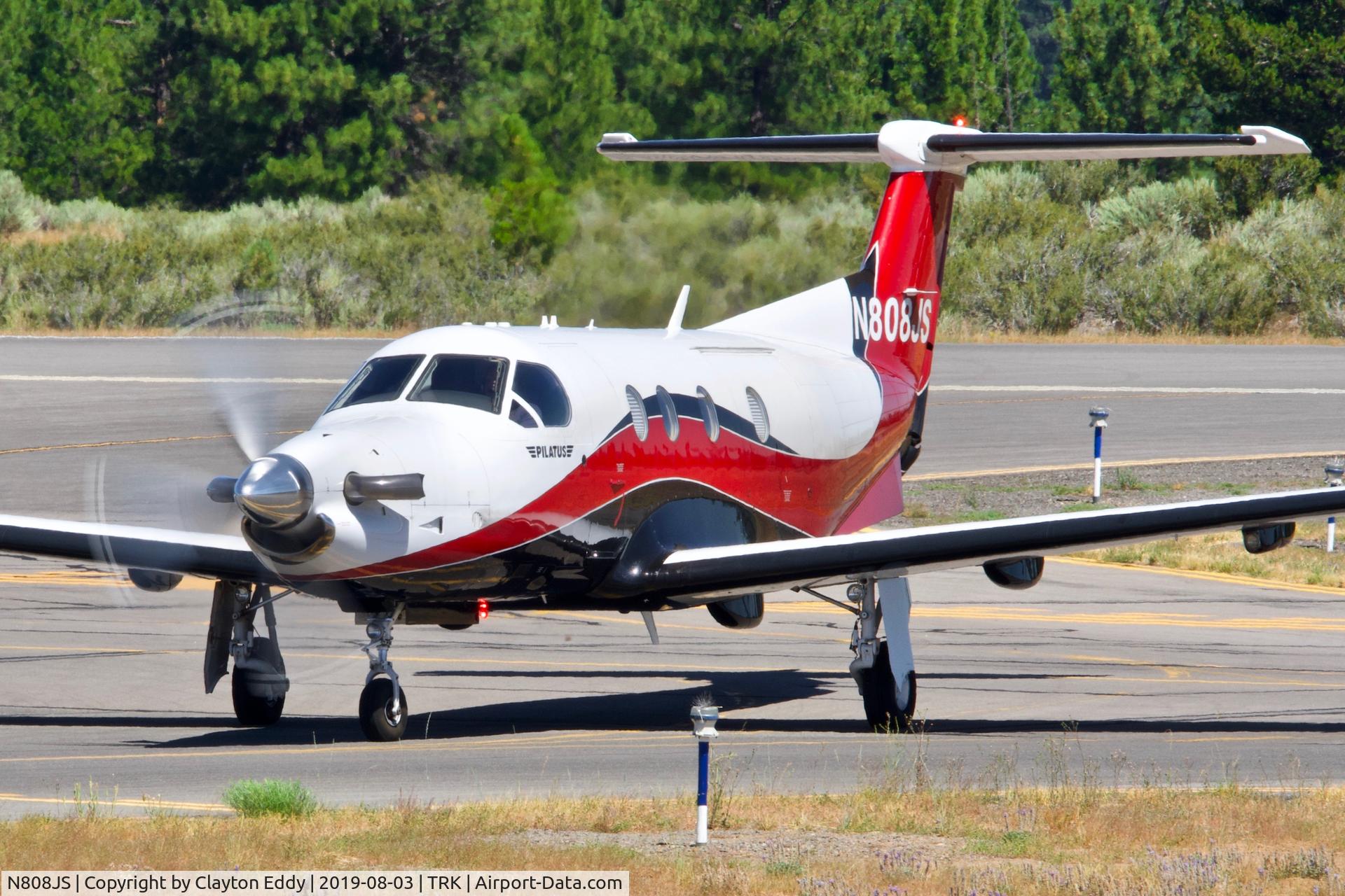 N808JS, 2008 Pilatus PC-12/47E C/N 1003, Truckee Airport 2019.
