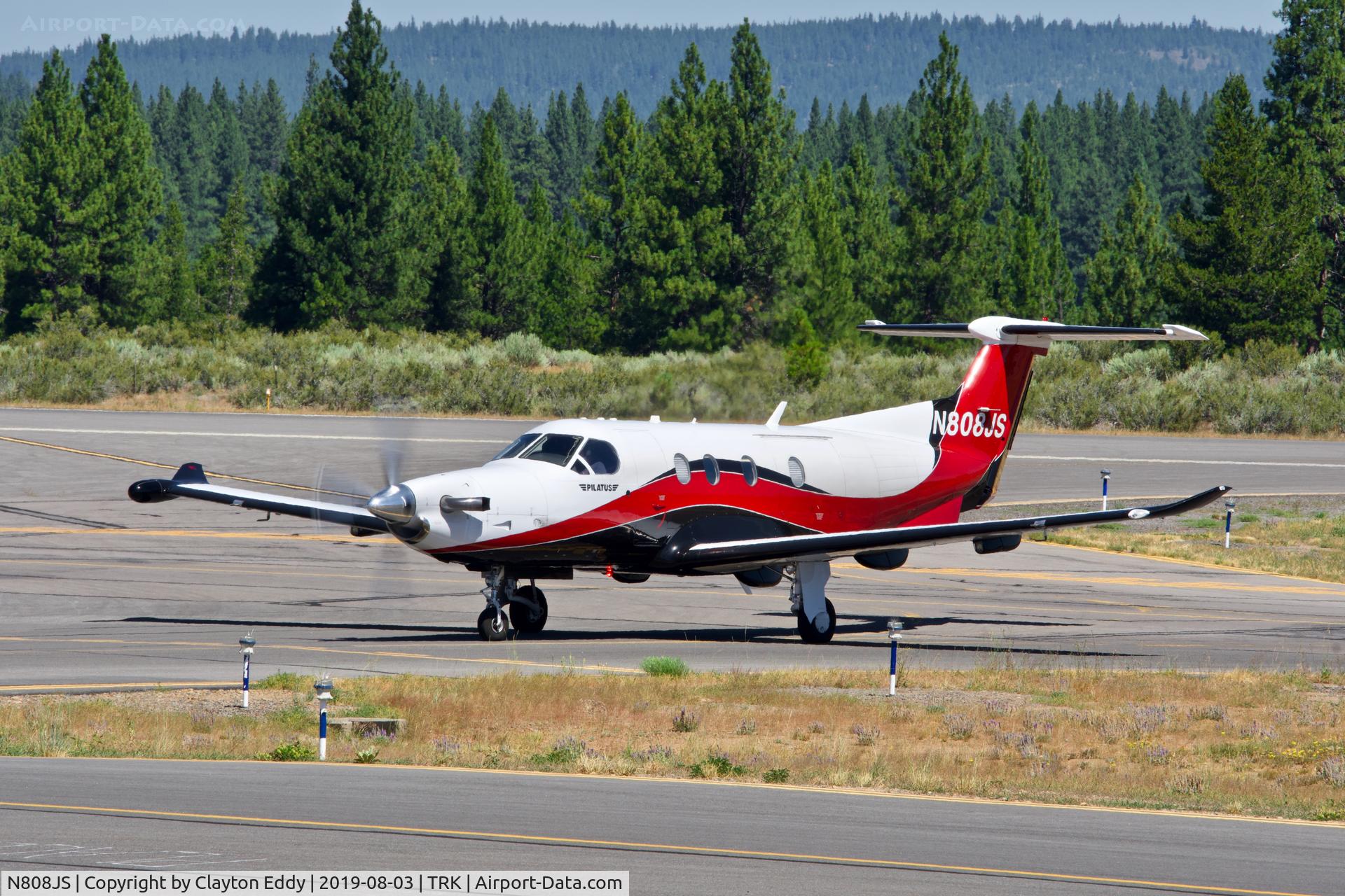 N808JS, 2008 Pilatus PC-12/47E C/N 1003, Truckee Airport 2019.