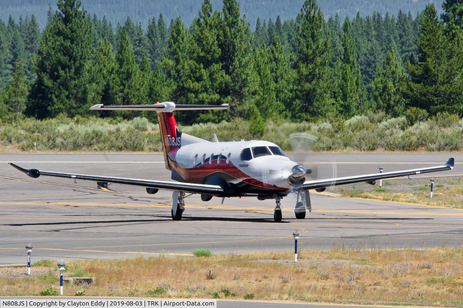 N808JS, 2008 Pilatus PC-12/47E C/N 1003, Truckee Airport 2019.