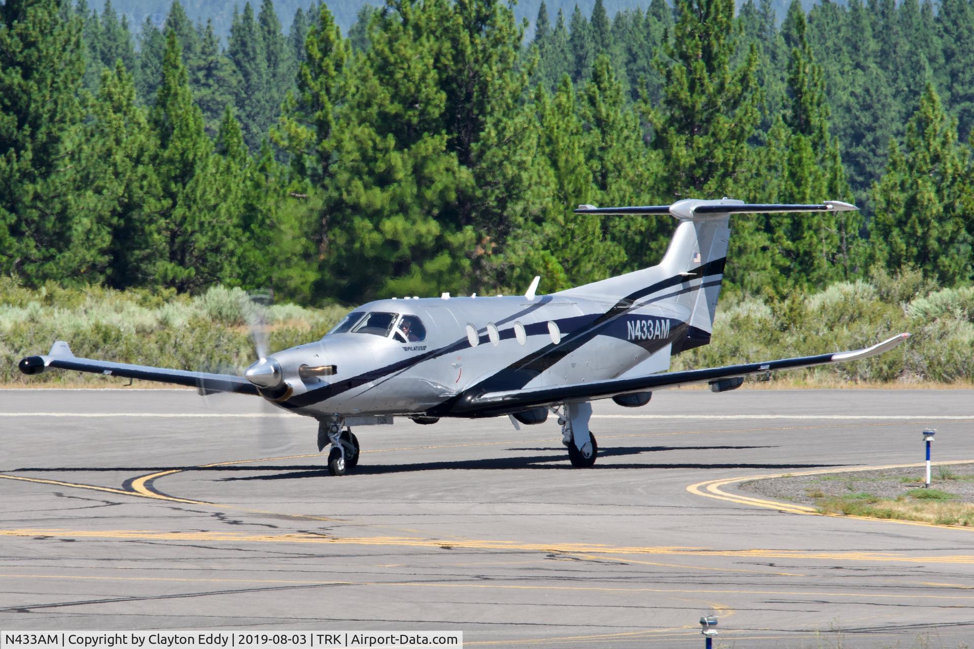 N433AM, 2015 Pilatus PC-12/47E C/N 1526, Truckee Airport California 2019.
