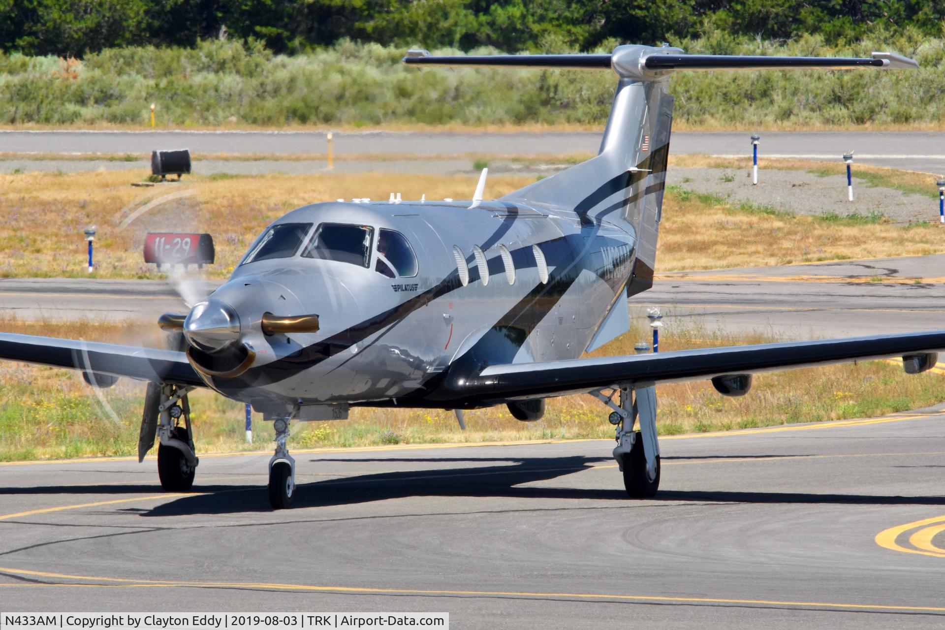 N433AM, 2015 Pilatus PC-12/47E C/N 1526, Truckee Airport California 2019.