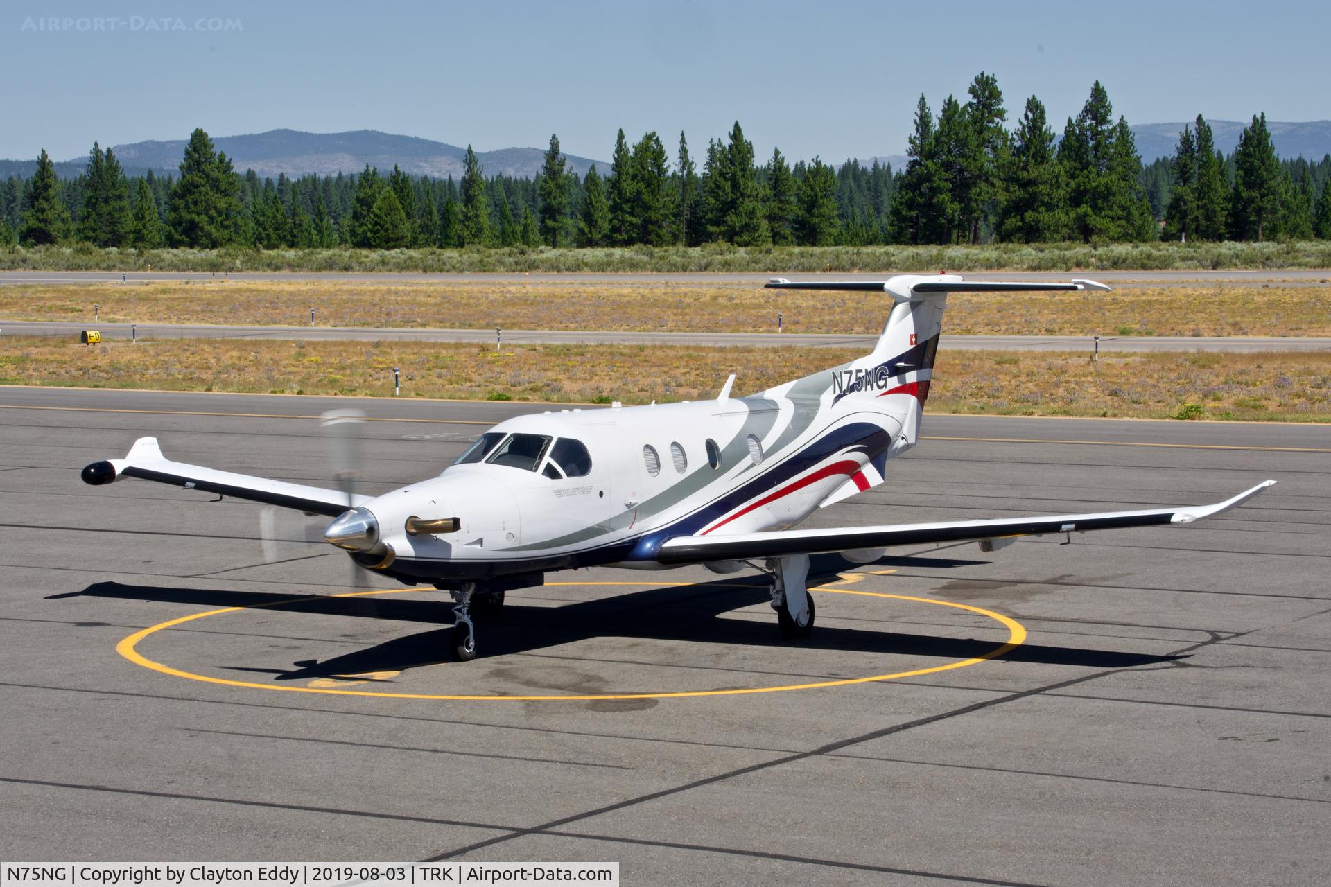 N75NG, 2012 Pilatus PC-12/47E C/N 1375, Truckee Airport California 2019.