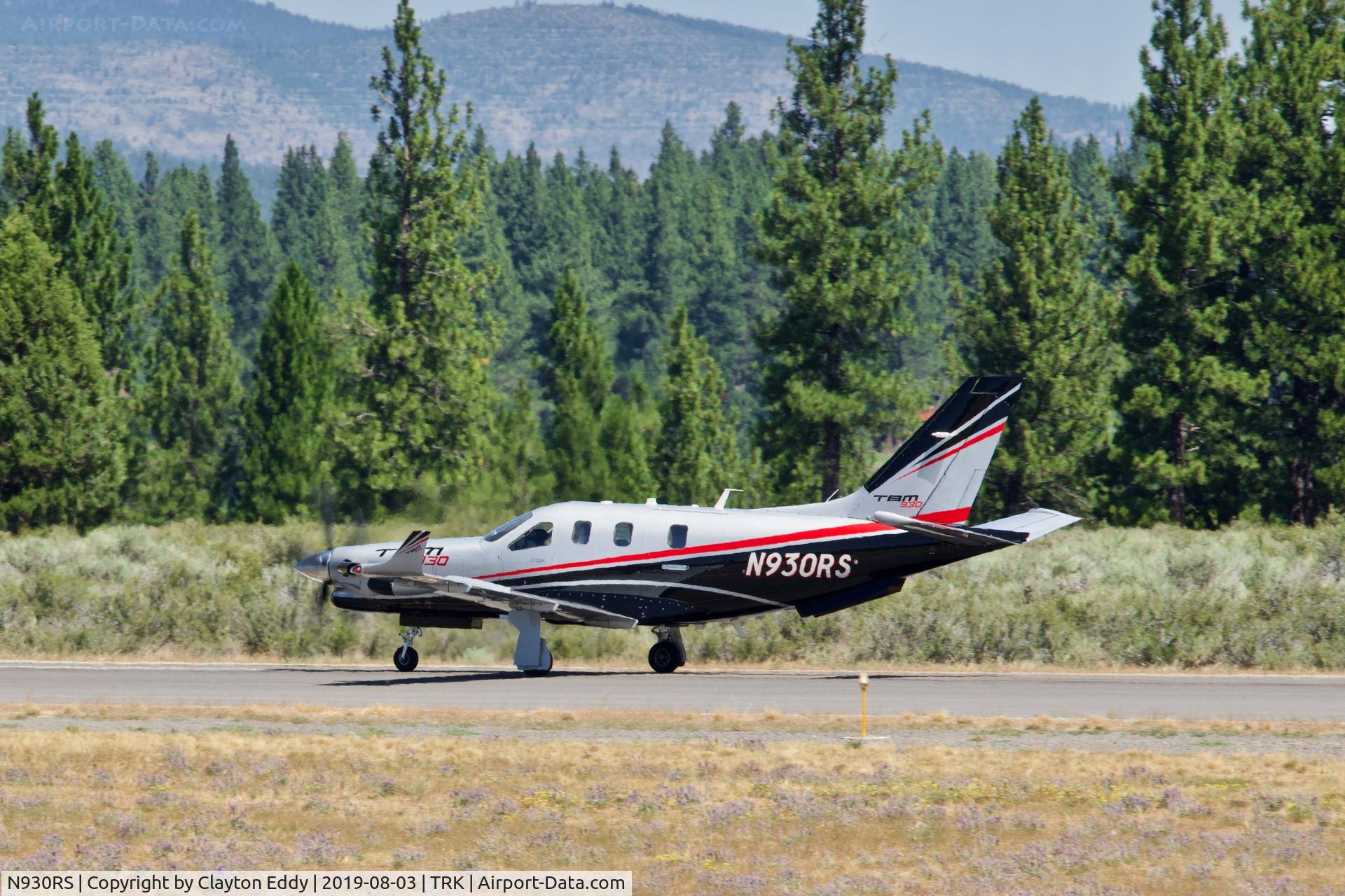 N930RS, 2016 Socata TBM 700 C/N 1140, Truckee Airport California 2019.