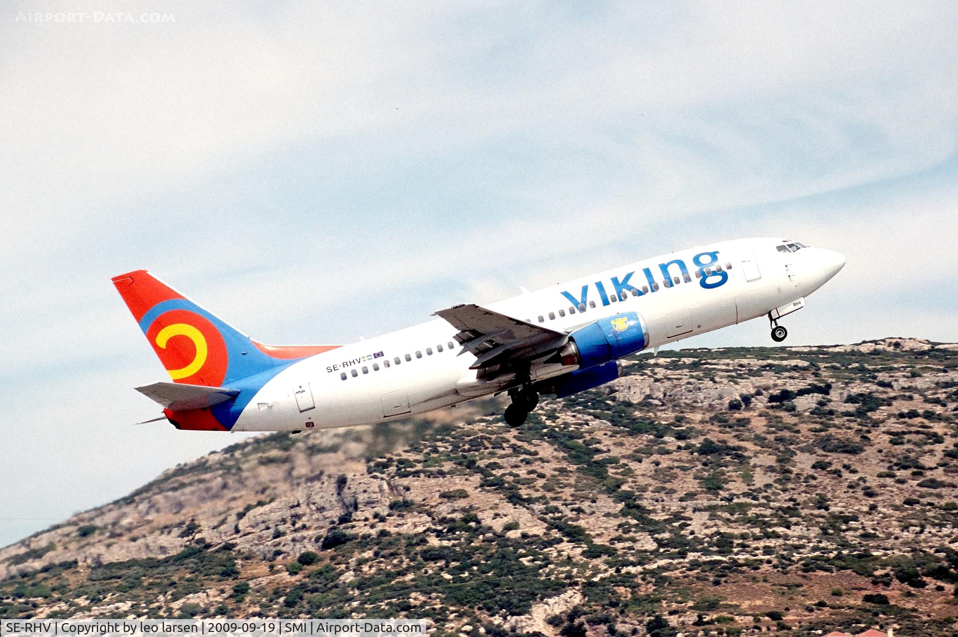SE-RHV, 1997 Boeing 737-36N C/N 28567, Samos 19.9.2009