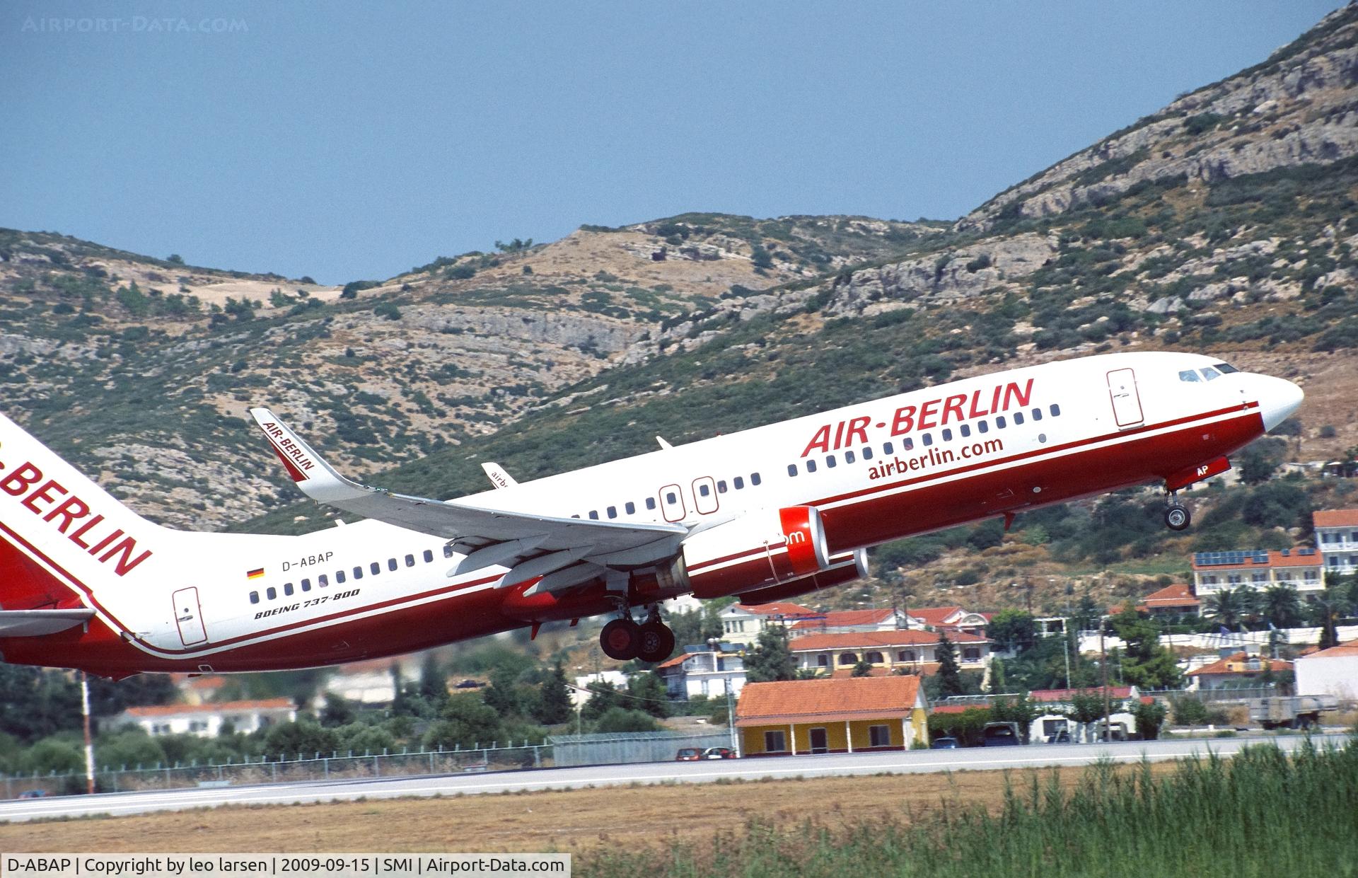 D-ABAP, 1998 Boeing 737-86J C/N 28070, Samos 15.9.2009