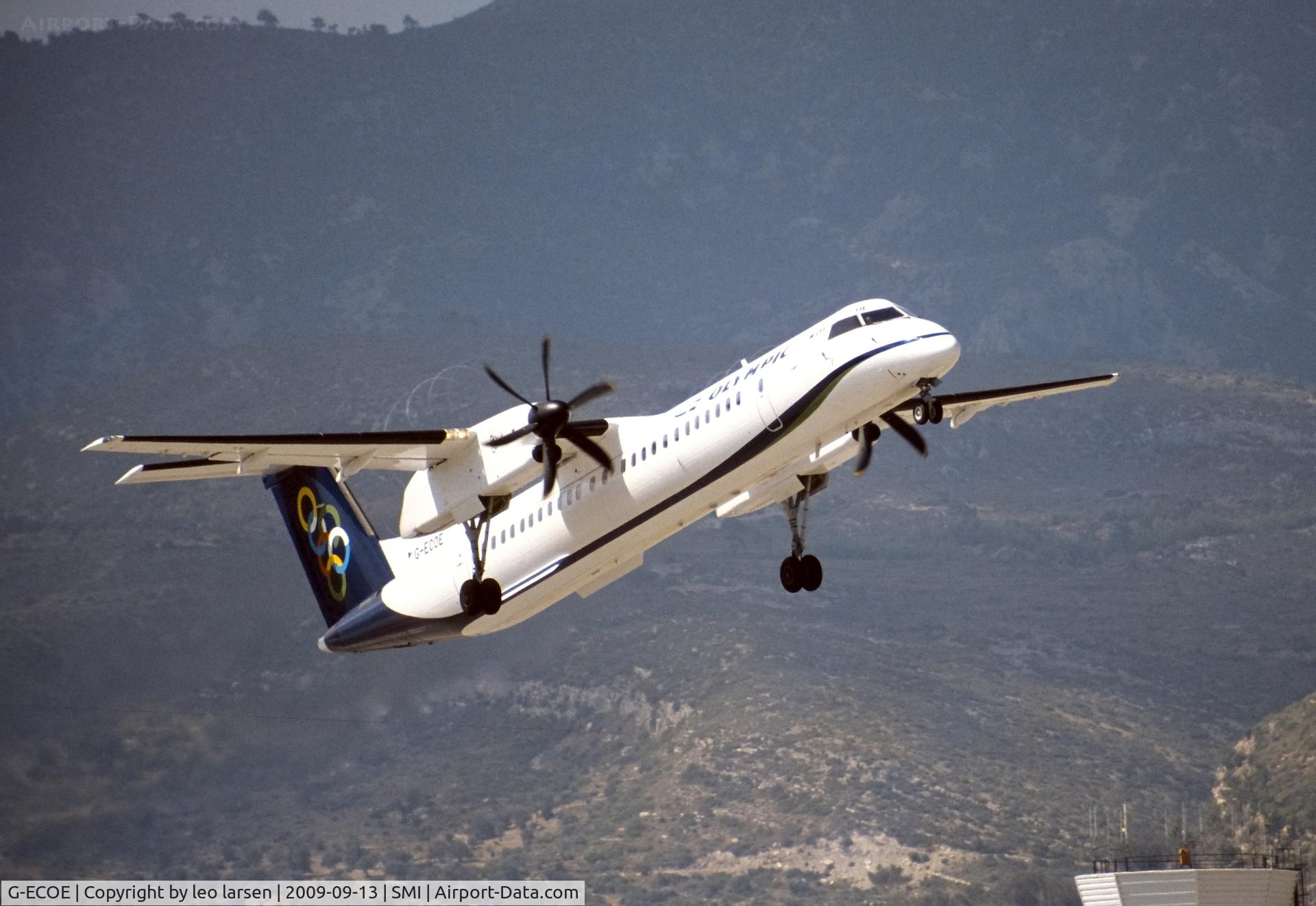 G-ECOE, 2008 De Havilland Canada DHC-8-402Q Dash 8 C/N 4212, Samos 13.9.2009