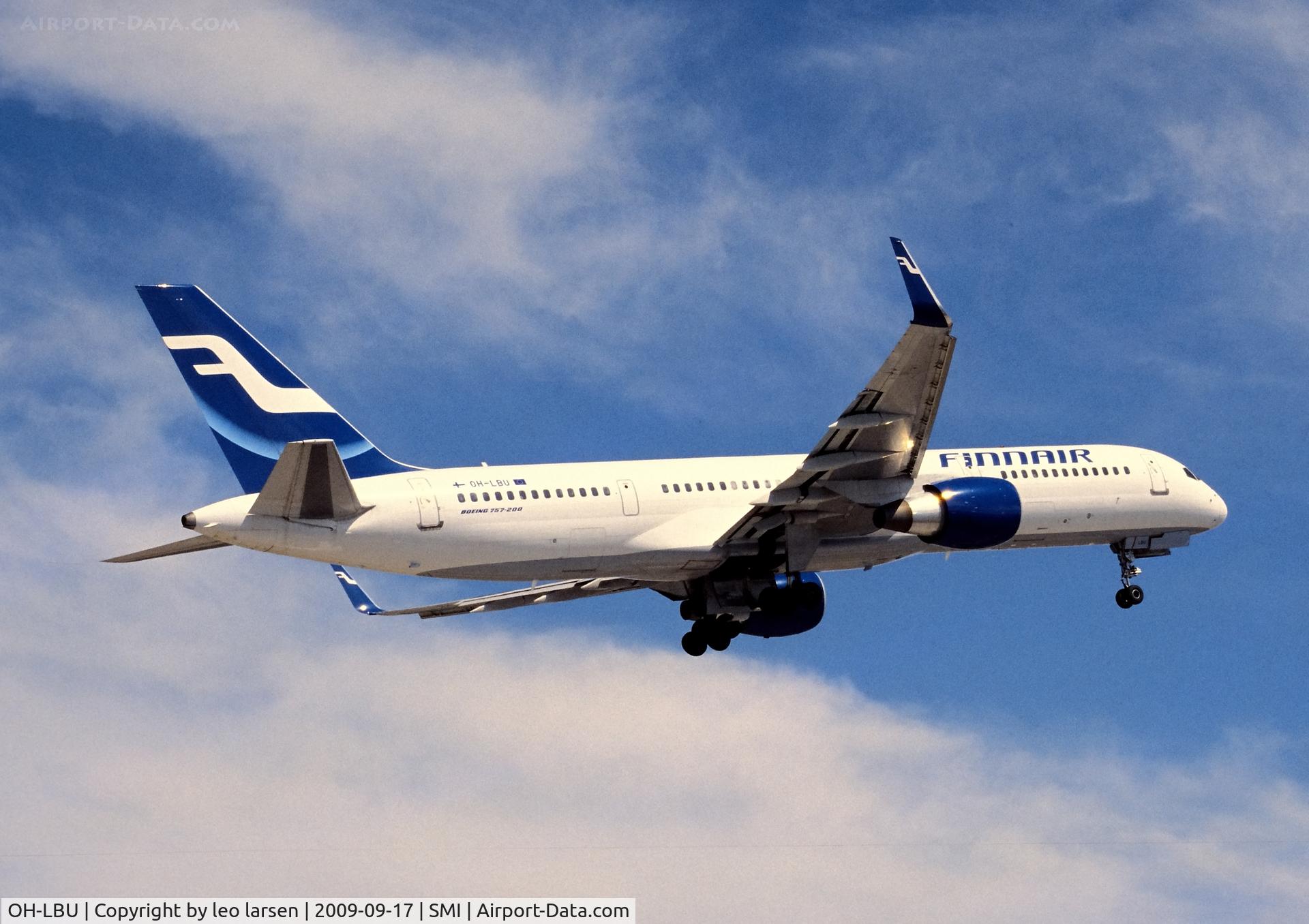 OH-LBU, 1999 Boeing 757-2Q8 C/N 29377, Samos 17.9.2009