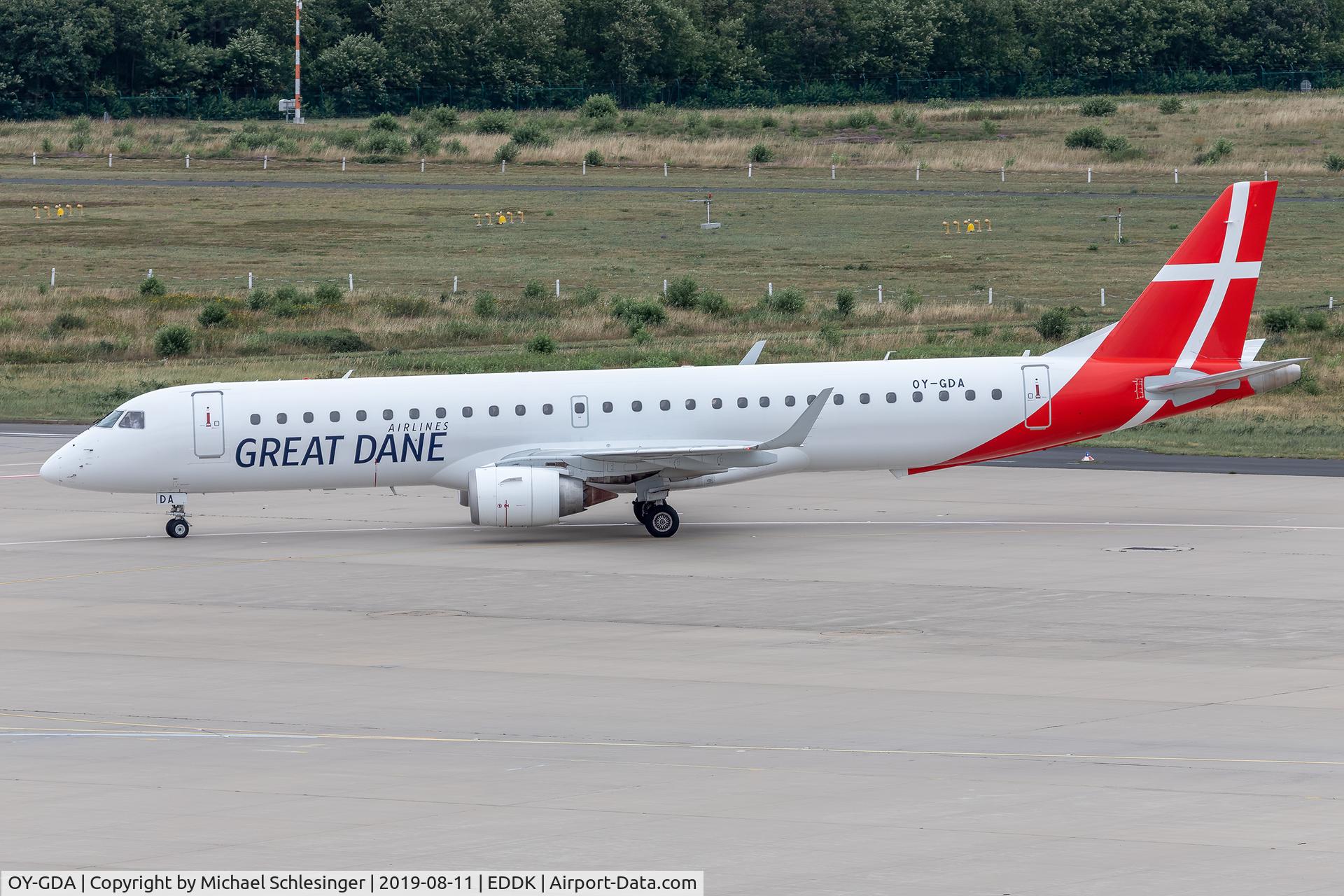 OY-GDA, 2008 Embraer 195LR (ERJ-190-200LR) C/N 19000213, OY-GDA - Embraer ERJ-195LR (ERJ-190-200 LR) - Great Dane Airlines