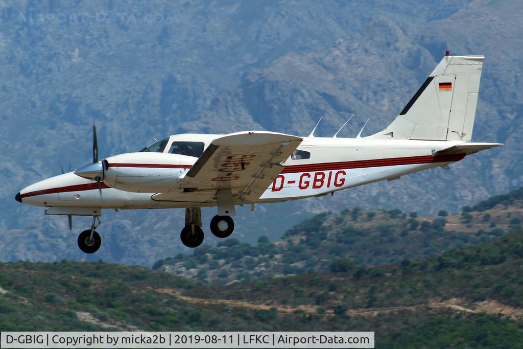 D-GBIG, 1980 Piper PA-34-200T Seneca II C/N 34-8070018, Landing