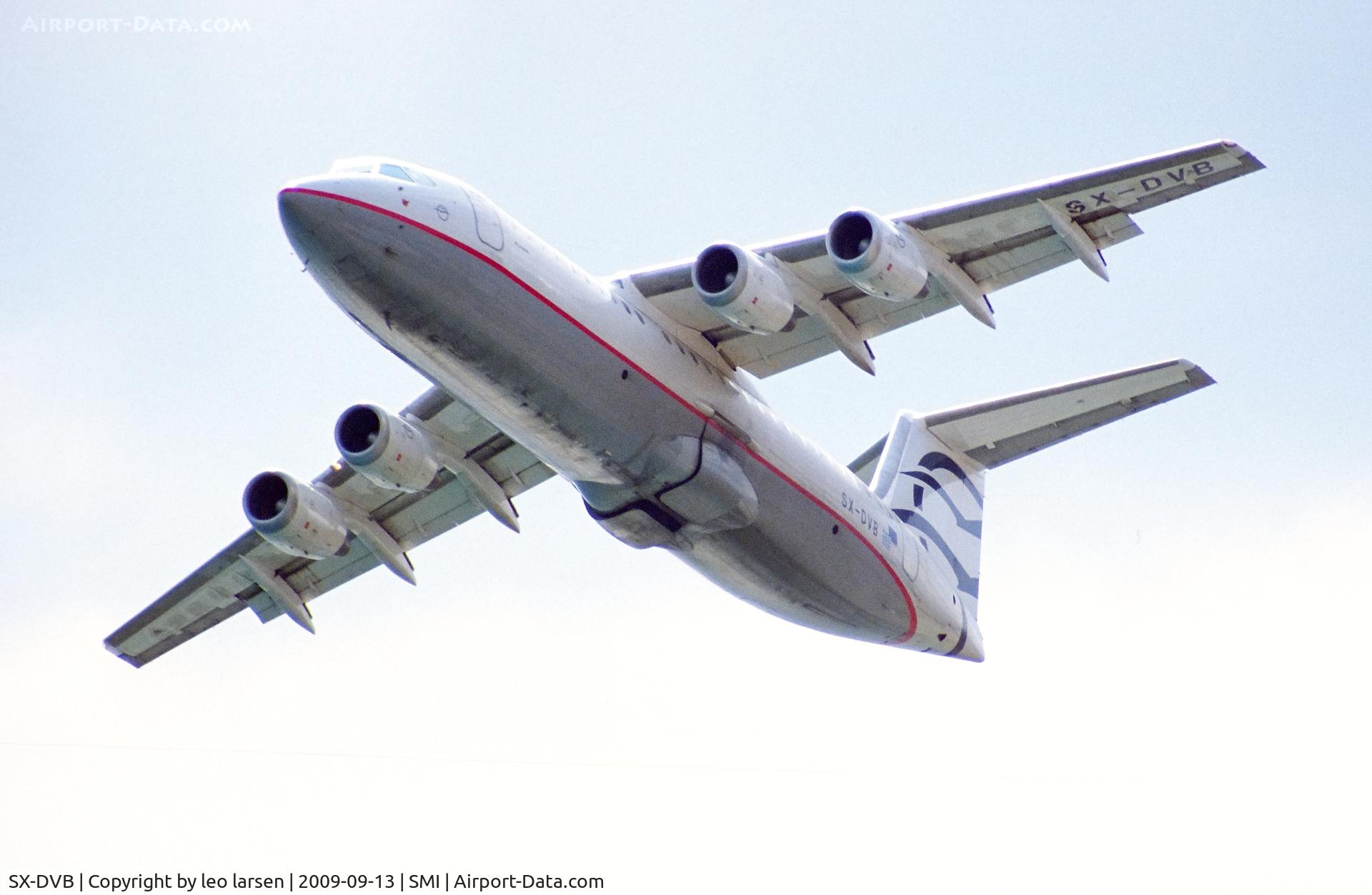 SX-DVB, 1999 British Aerospace Avro 146-RJ100 C/N E3343, Samos 13.9.2009