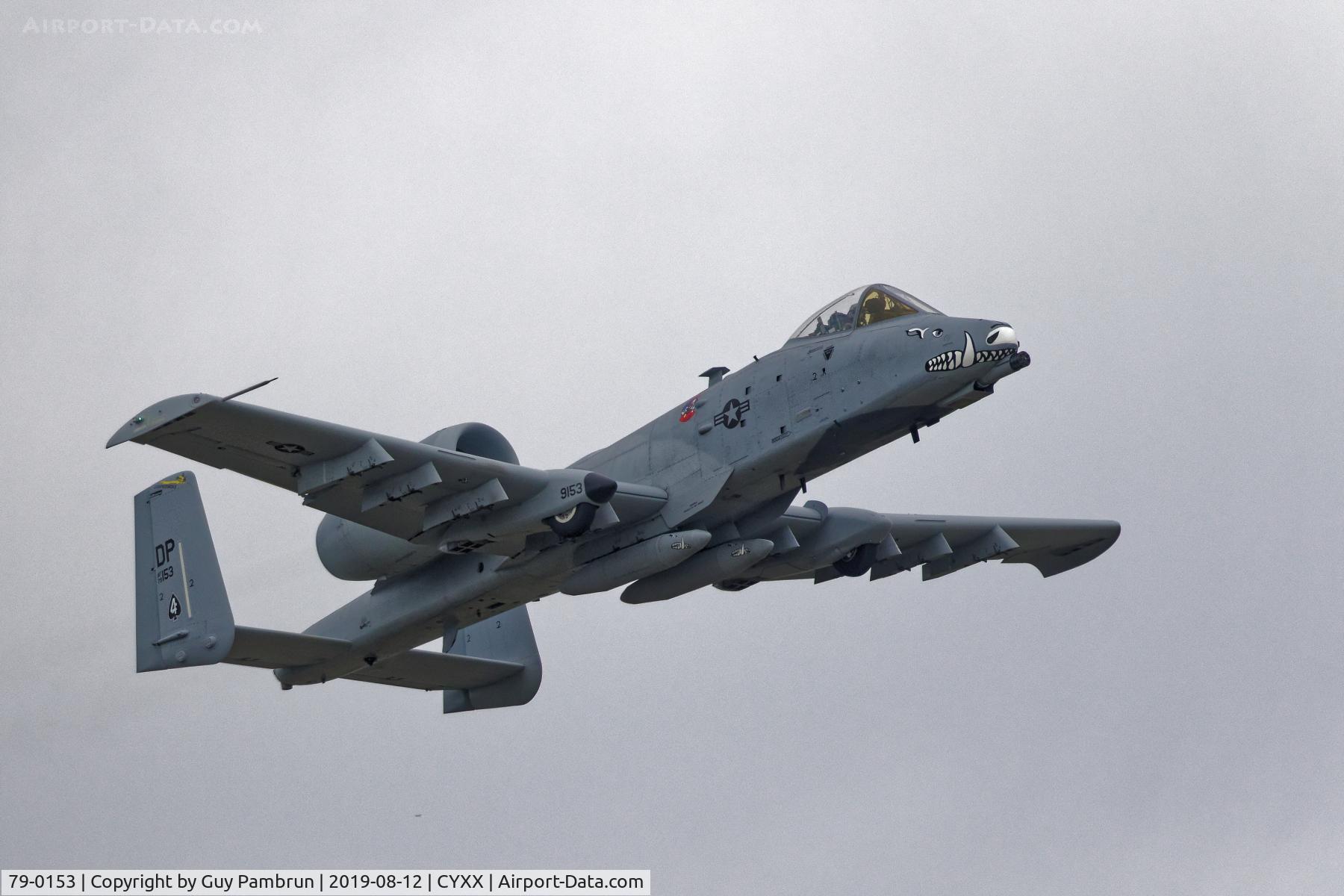 79-0153, 1979 Fairchild Republic A-10C Thunderbolt II C/N A10-0417, Departing Abbotsford Airshow 2019