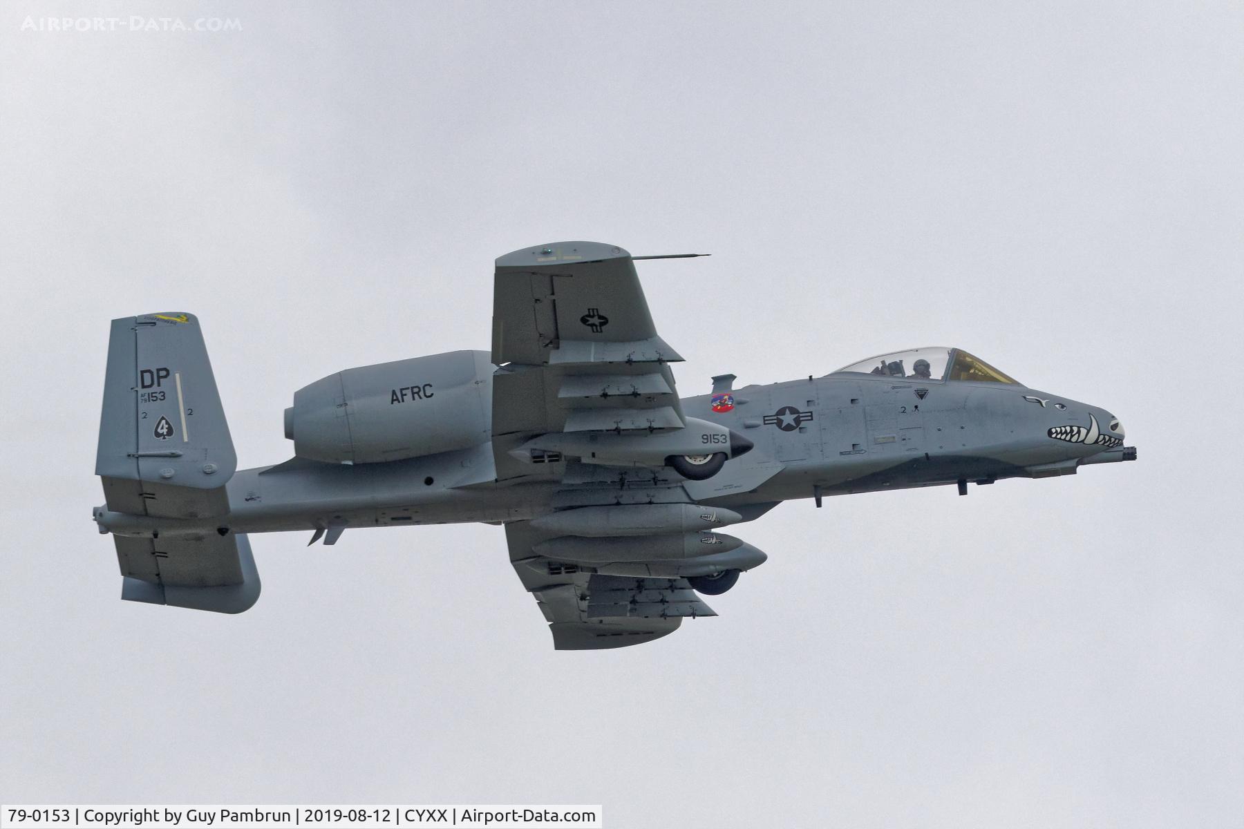 79-0153, 1979 Fairchild Republic A-10C Thunderbolt II C/N A10-0417, Departing Abbotsford Airshow 2019