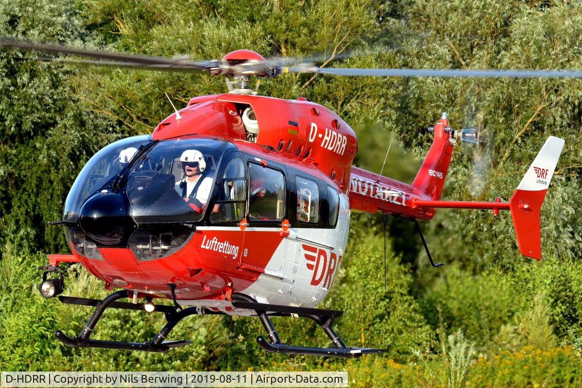 D-HDRR, Eurocopter-Kawasaki EC-145 (BK-117C-2) C/N 9038, D-HDRR at UKSH Lübeck in service 