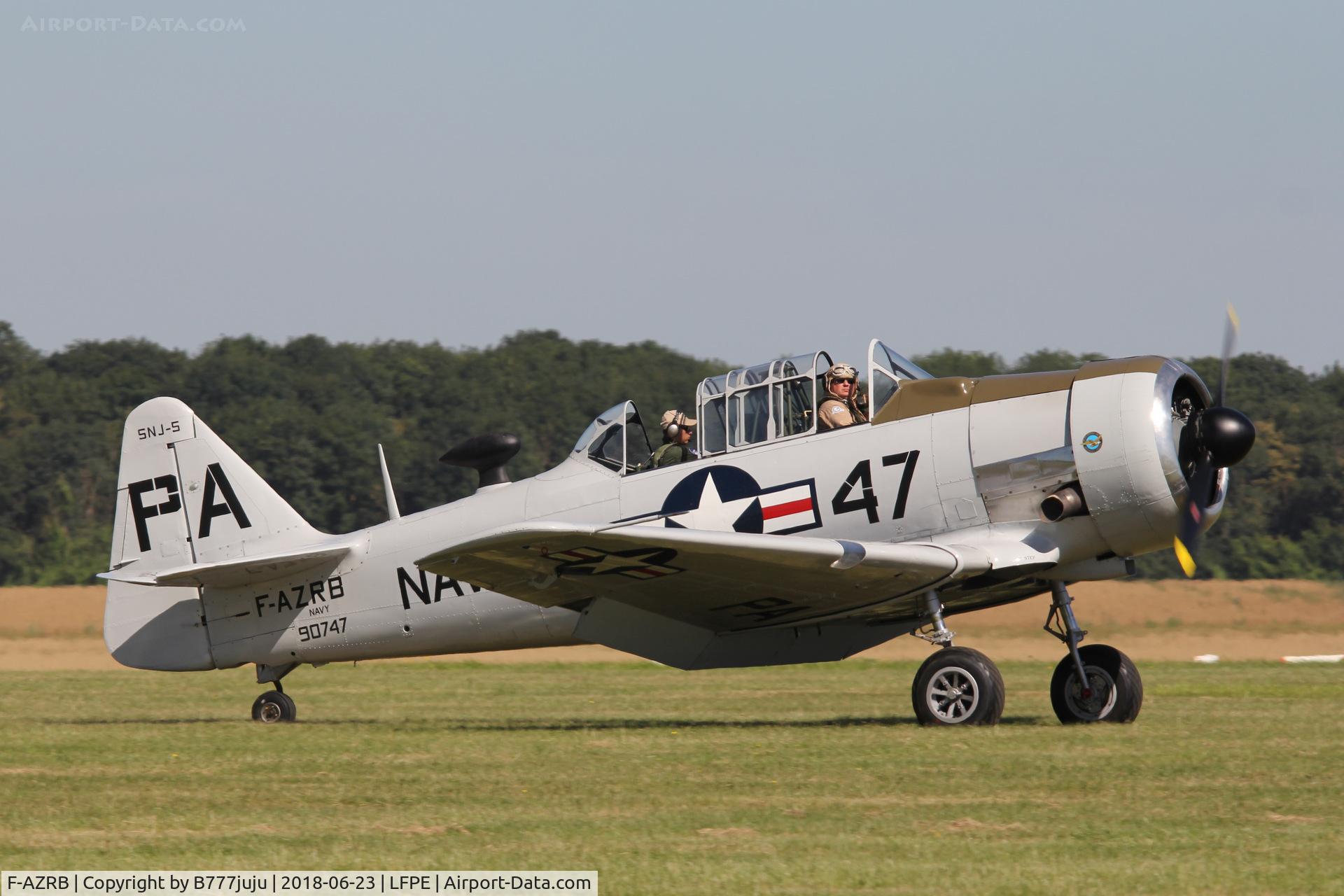 F-AZRB, North American SNJ-5 Texan Texan C/N 88-17955, at Meaux Airshow