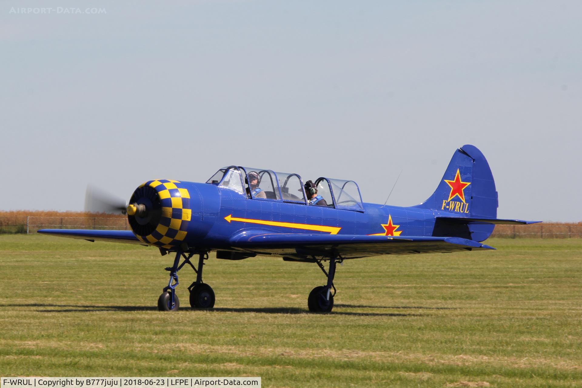 F-WRUL, Yakovlev Yak-52 C/N 844201, at Meaux Airshow