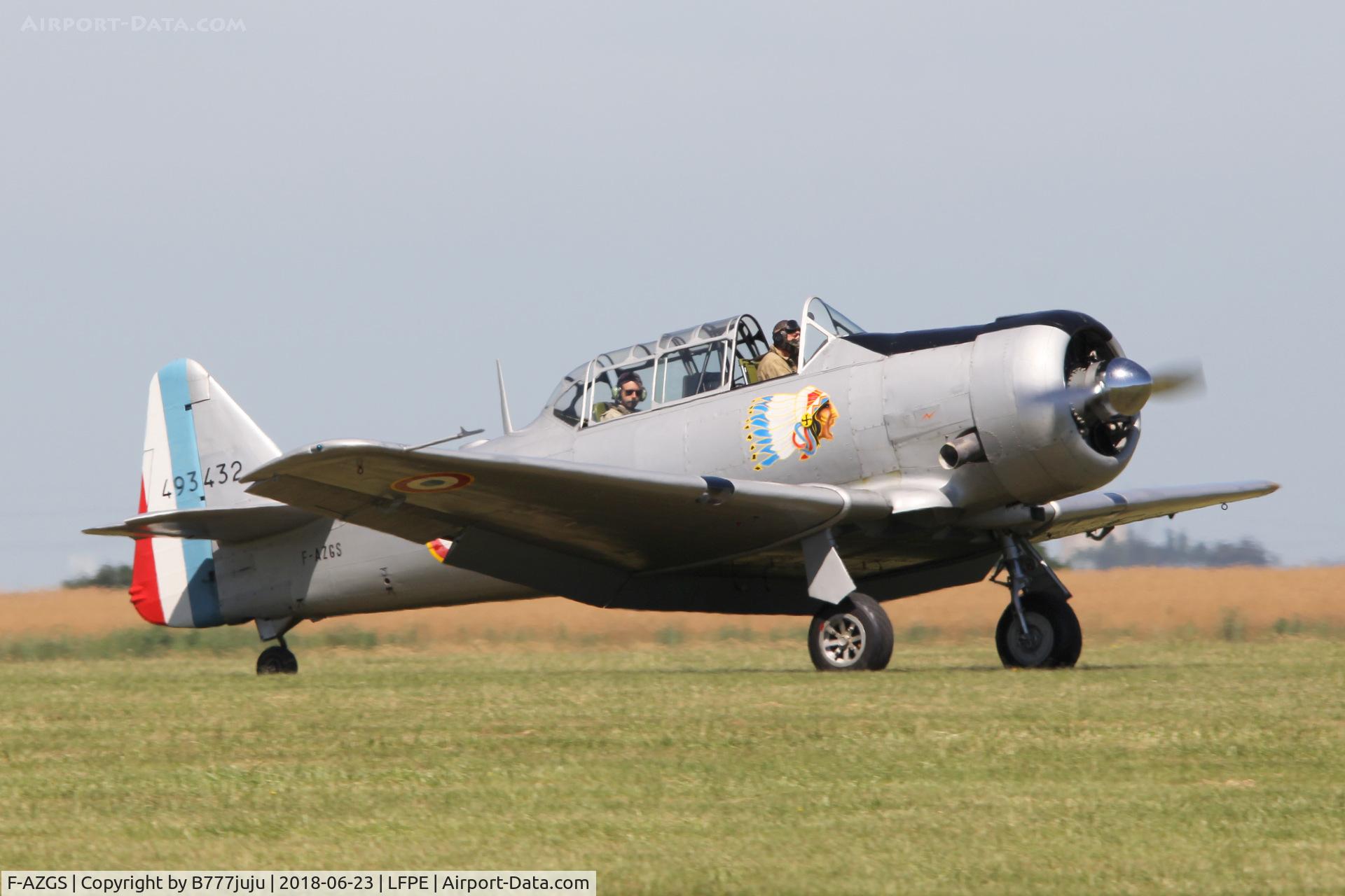 F-AZGS, North American T-6G Texan C/N 168-556, at Meaux Airshow
