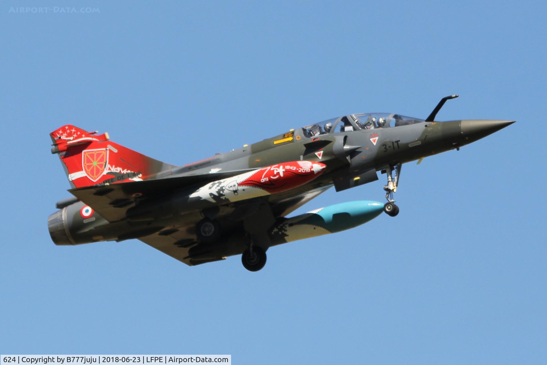 624, Dassault Mirage 2000D C/N 425, at Meaux Airshow new code 3-IT