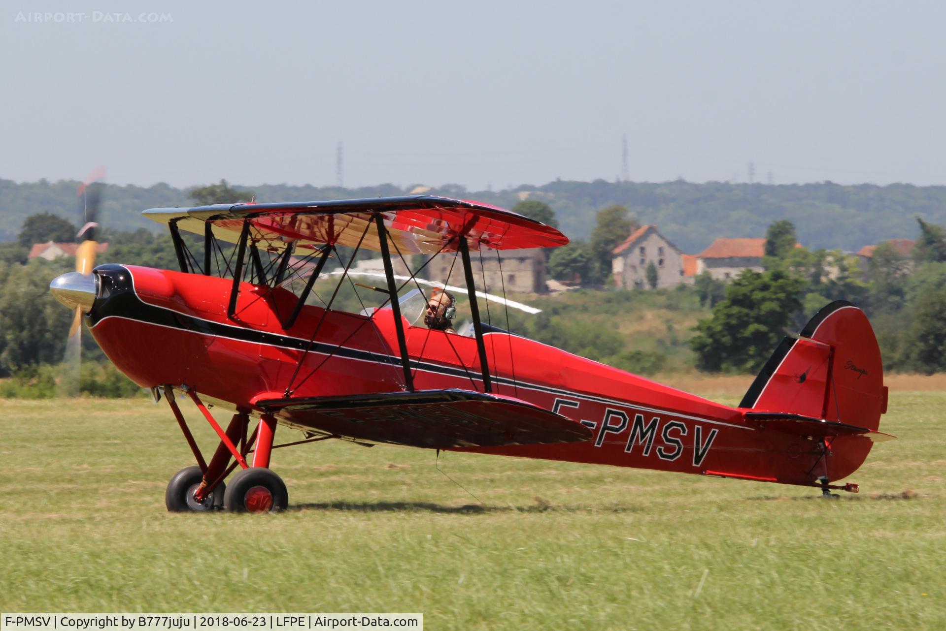 F-PMSV, Stampe-Vertongen SV-4L C/N 01-CM, at Meaux Airshow