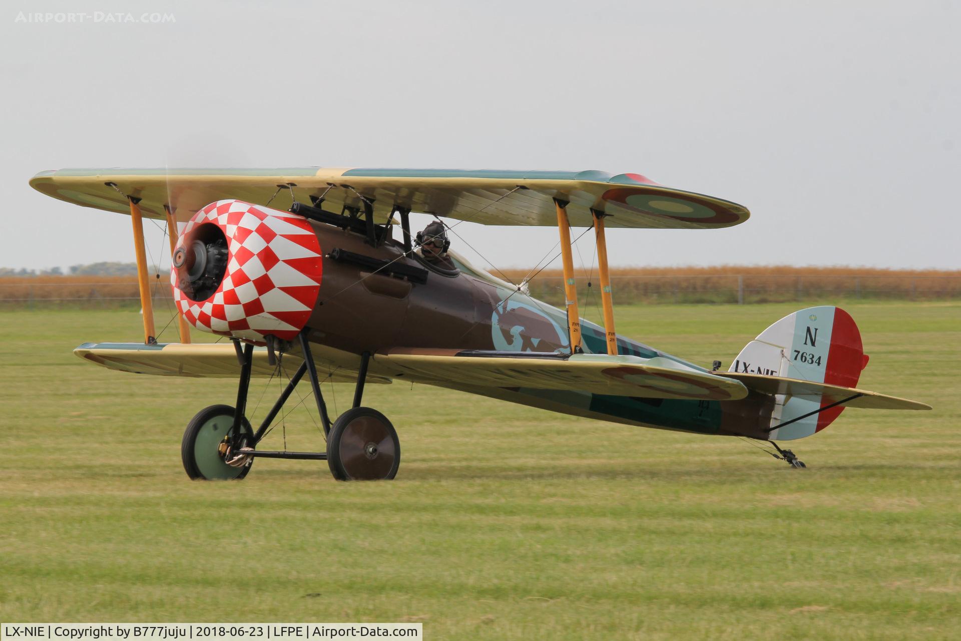 LX-NIE, 2011 Nieuport 28 C.1 Replica C/N 100, at Meaux Airshow