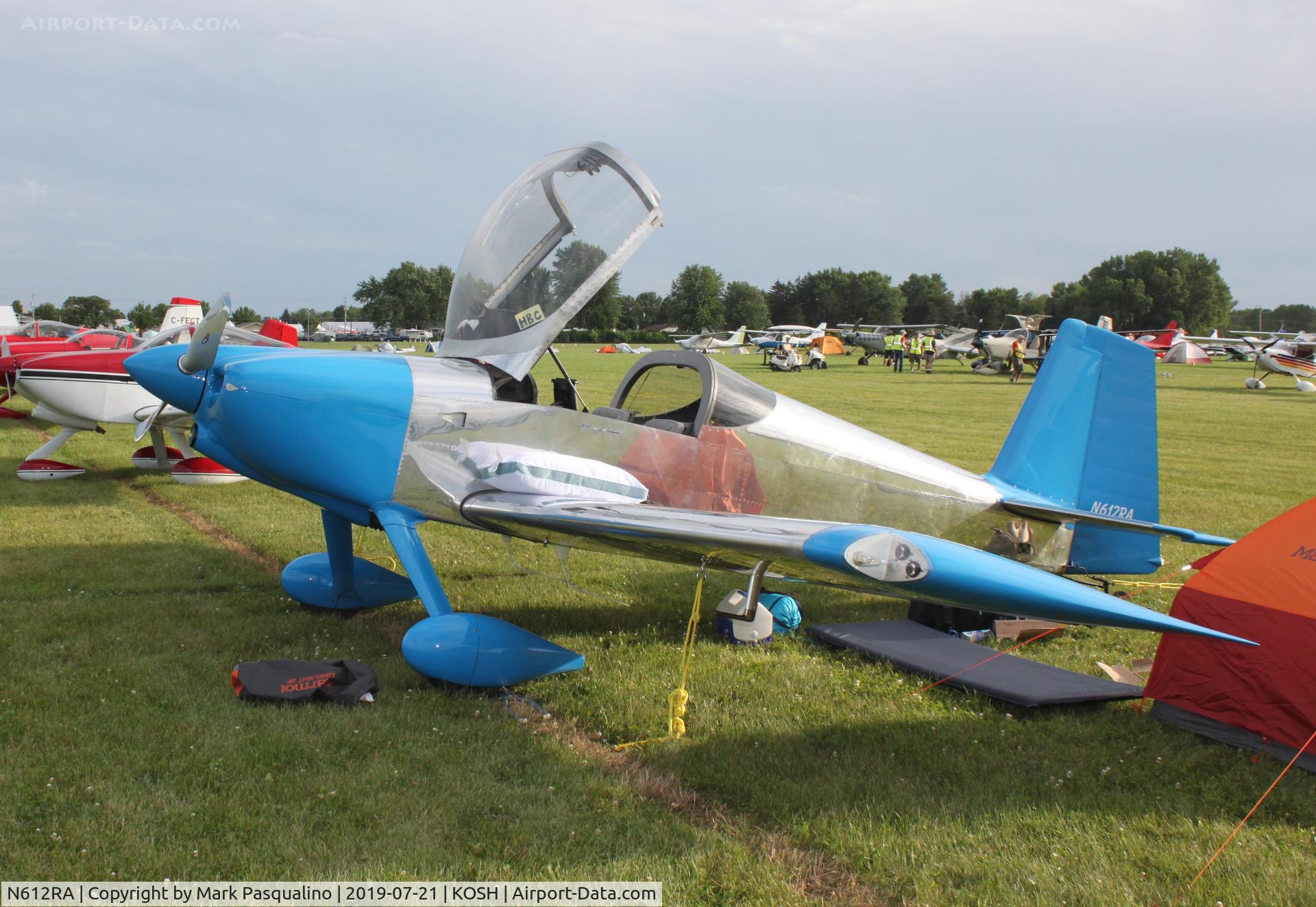 N612RA, 2012 Vans RV-7 C/N 73479, Vans RV-7