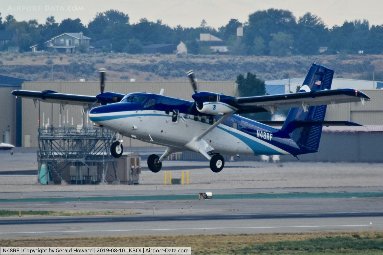 N48RF, 1981 De Havilland Canada DHC-6-310 Twin Otter C/N 740, Take off from RWY 10L.