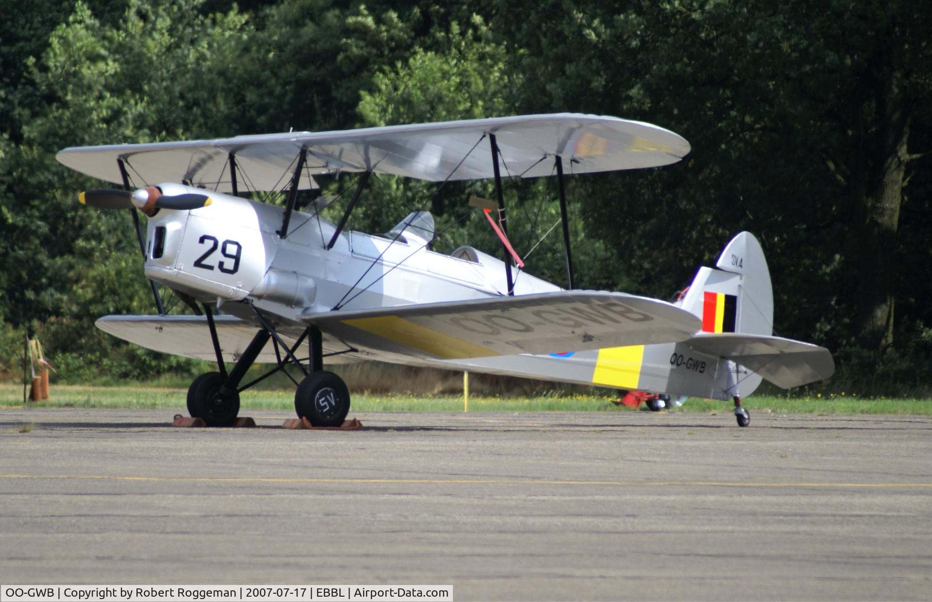 OO-GWB, 1951 Stampe-Vertongen SV-4B C/N 1171, OPEN DAY.
V-29 EX BAF.