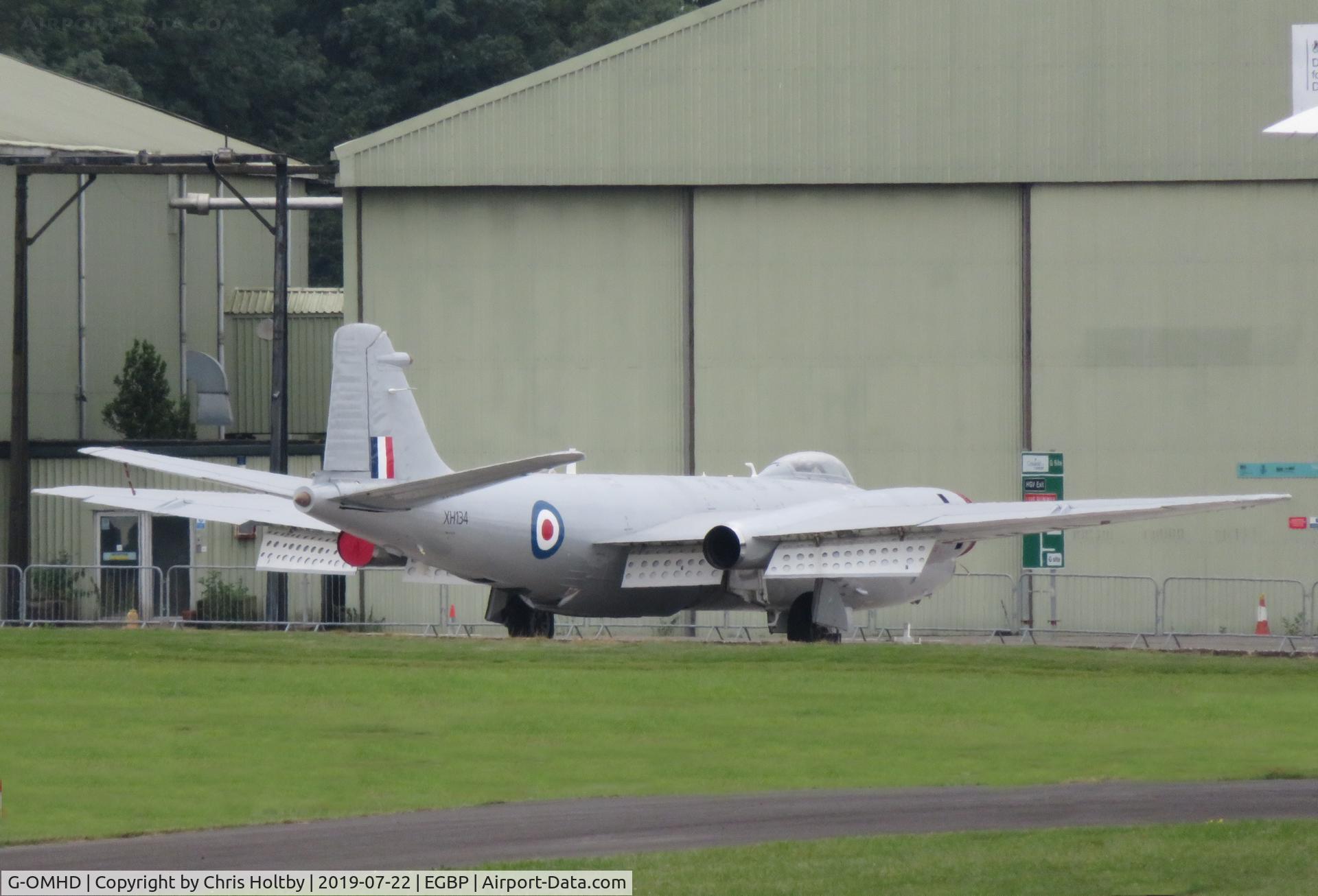 G-OMHD, 1959 English Electric Canberra PR.9 C/N SH1724, Still parked at Kemble