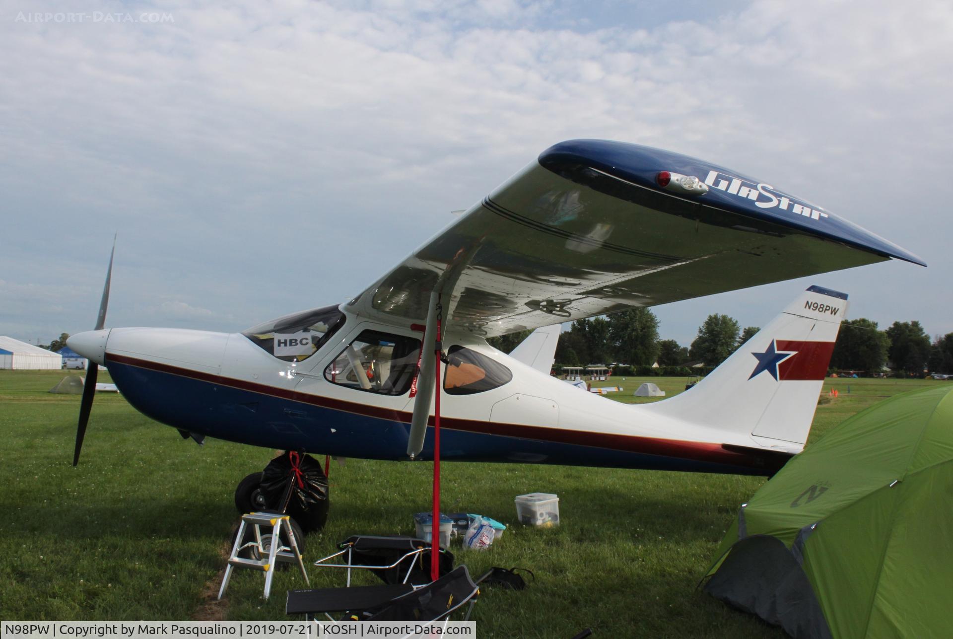N98PW, 2009 Glasair GlaStar C/N 5204, Glastar