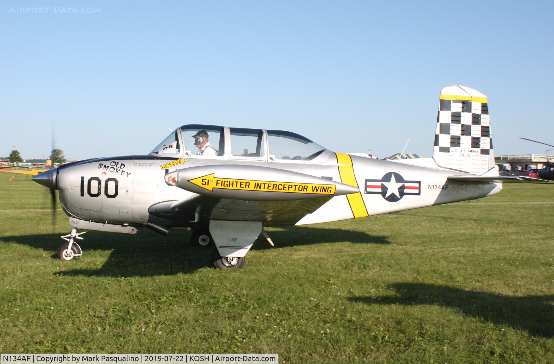 N134AF, 1953 Beech T-34A (A45) Mentor Mentor C/N G-100, Beech T-34A