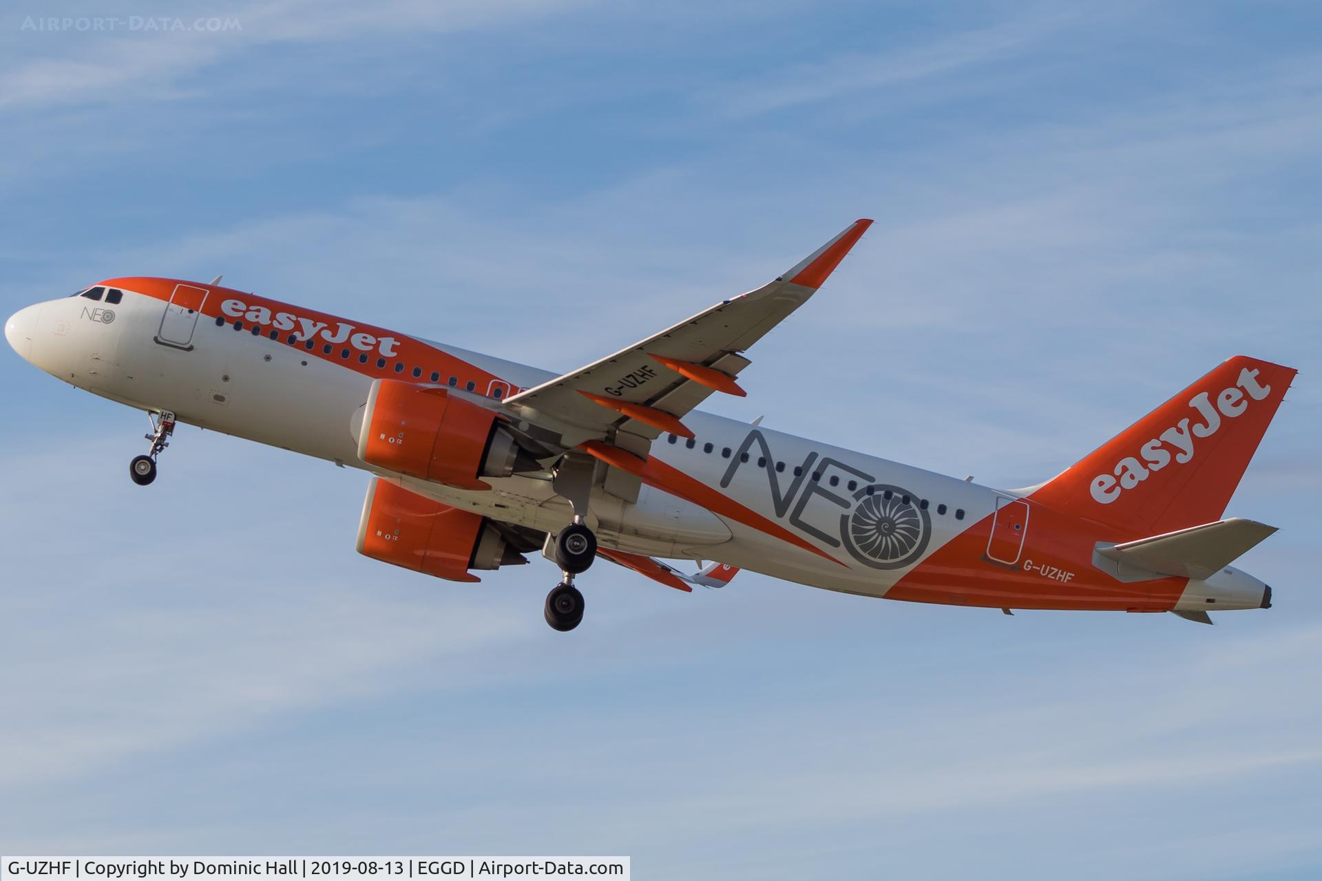 G-UZHF, 2018 Airbus A320-251N C/N 8193, Departing RWY 27