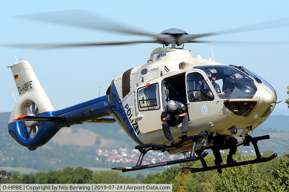 D-HPBE, Eurocopter EC 135P-2+ C/N 0891, On trainings mission during firefighting at Veitshöchheim Barracks