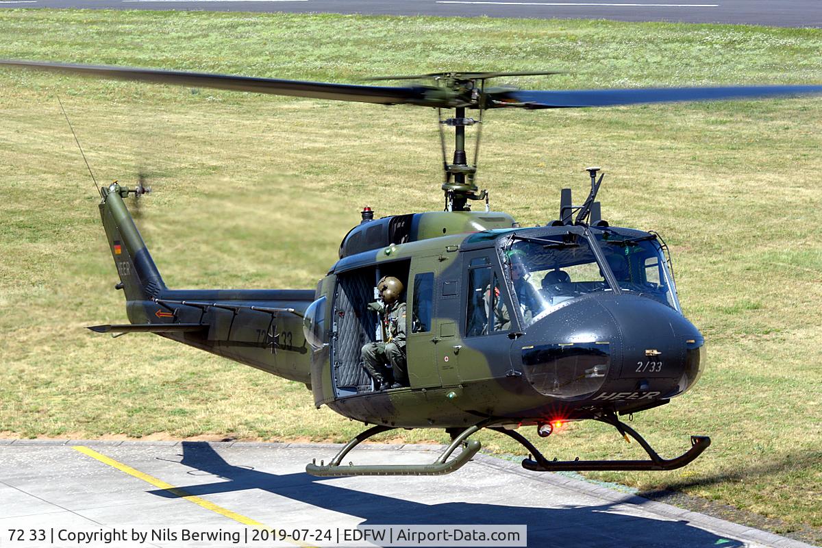 72 33, Bell (Dornier) UH-1D Iroquois (205) C/N 8353, 72+33 at EDFW