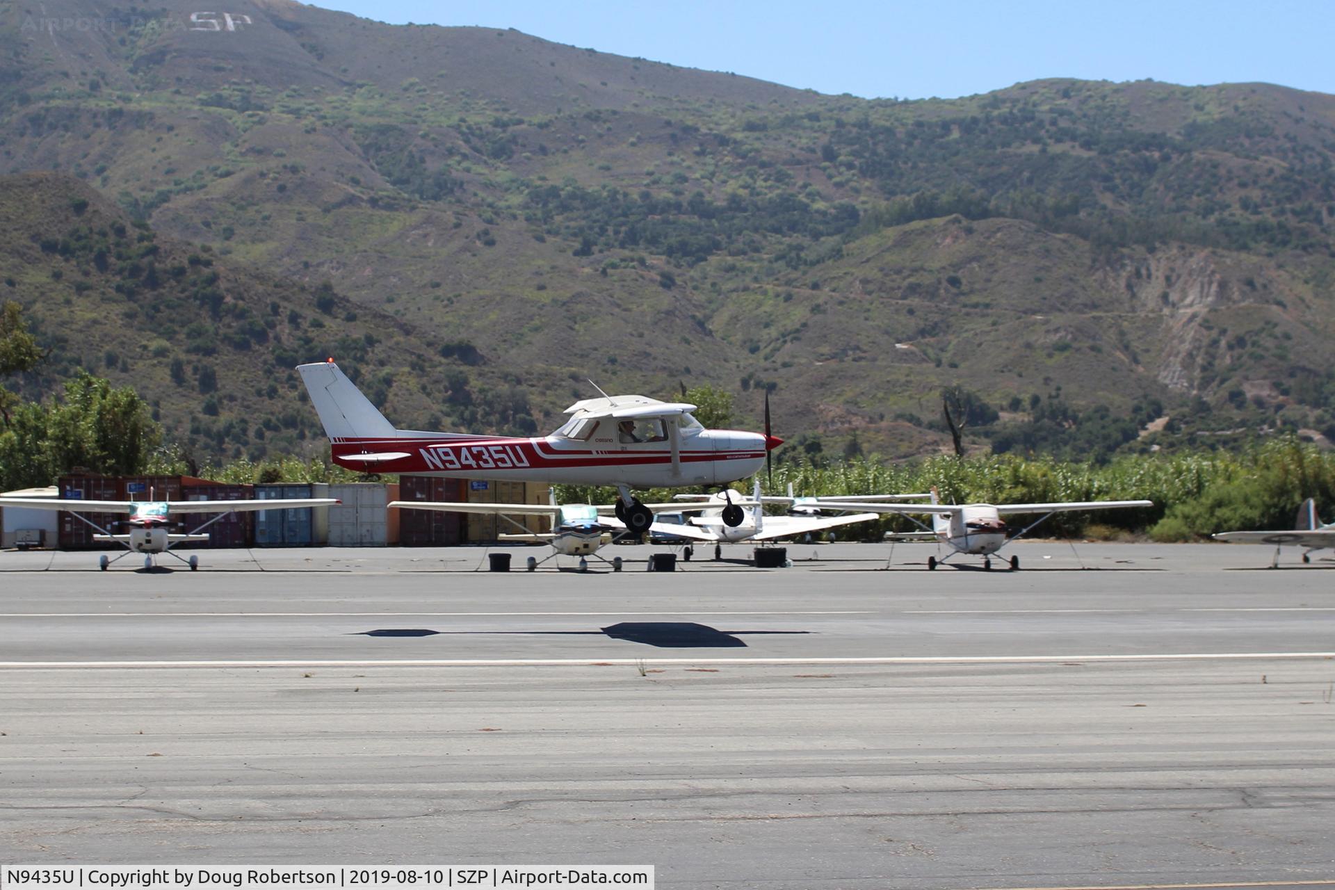 N9435U, 1976 Cessna 150M C/N 15078383, 1976 Cessna 150M, Continental O-200 100 Hp, landing Rwy 22