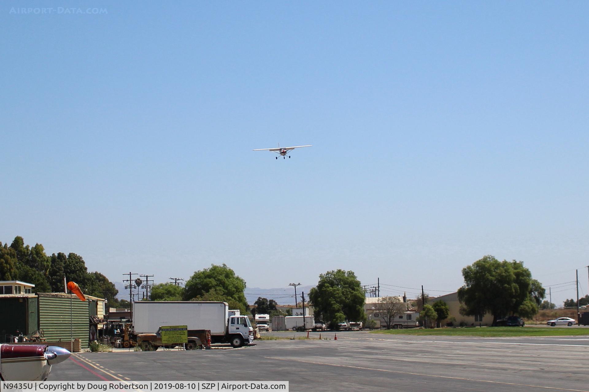 N9435U, 1976 Cessna 150M C/N 15078383, 1976 Cessna 150M, Continental 0-200 100 Hp, on final Rwy 22