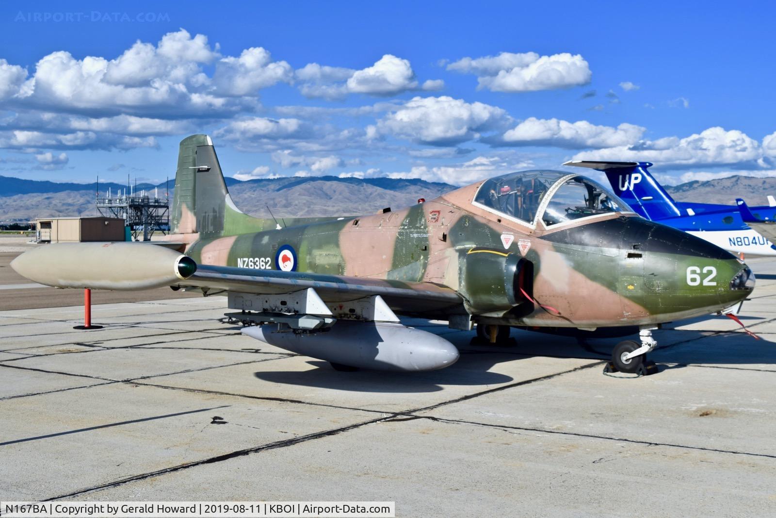 N167BA, 1972 BAC 167 Strikemaster Mk.88 C/N 302, Parked on the south GA ramp.