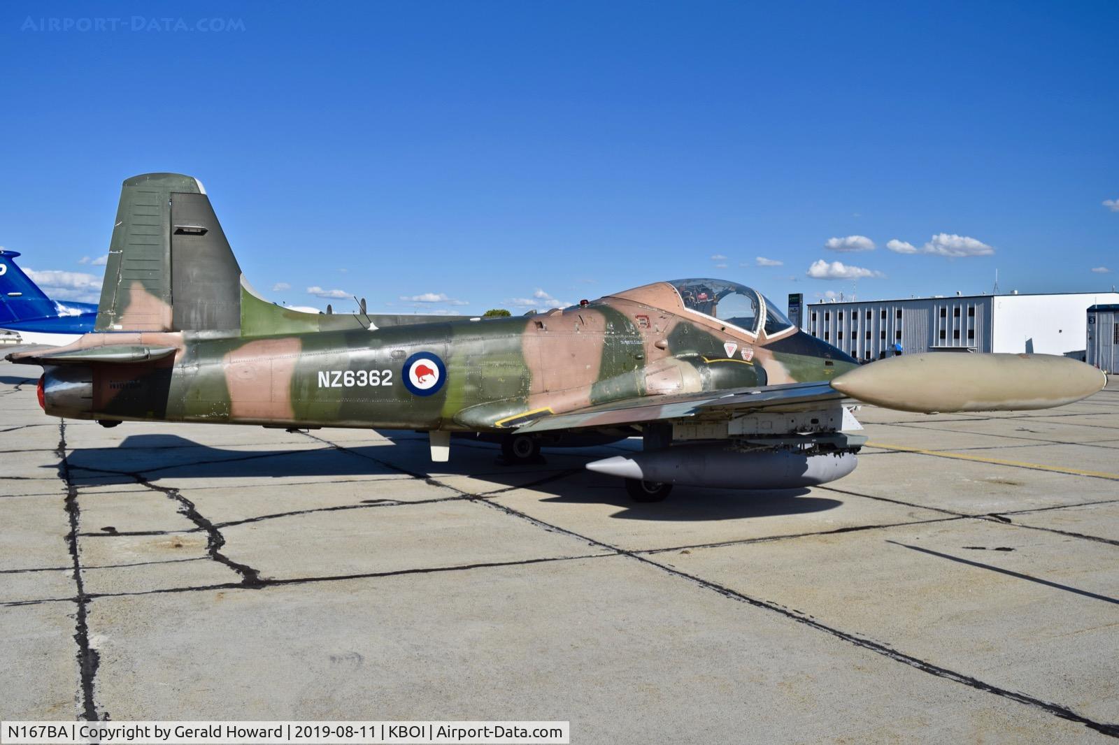 N167BA, 1972 BAC 167 Strikemaster Mk.88 C/N 302, Parked on the south GA ramp. 1972 BAC Strikemaster Mk.88, c/n 302.