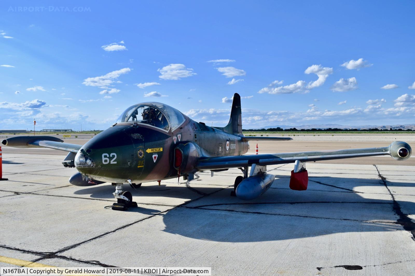 N167BA, 1972 BAC 167 Strikemaster Mk.88 C/N 302, Parked on the south GA ramp.