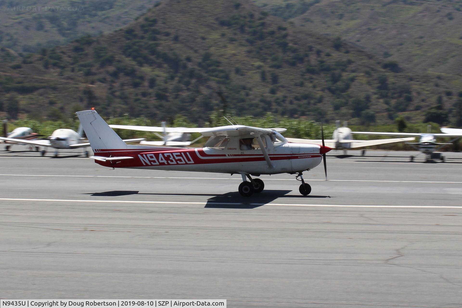 N9435U, 1976 Cessna 150M C/N 15078383, 1976 Cessna 150M, Continental O-200 100 Hp, landing roll Rwy 22