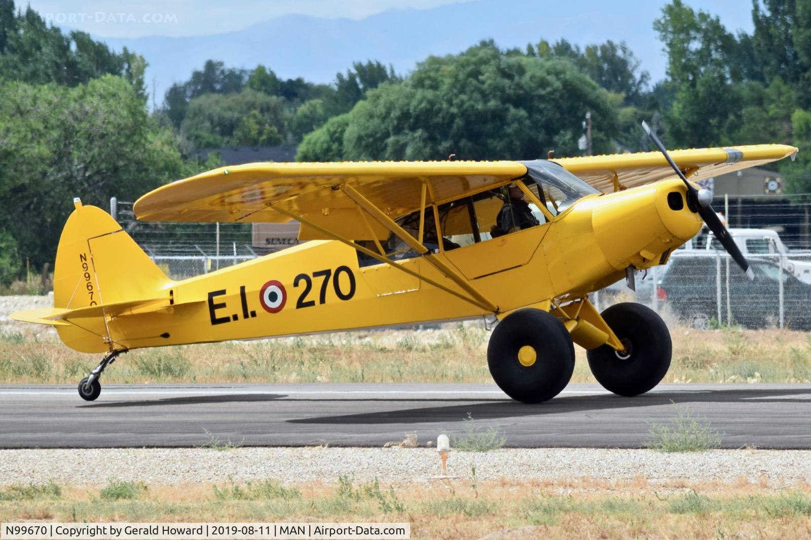 N99670, Piper J3F-65 C/N 5184, Landed RWY 29.