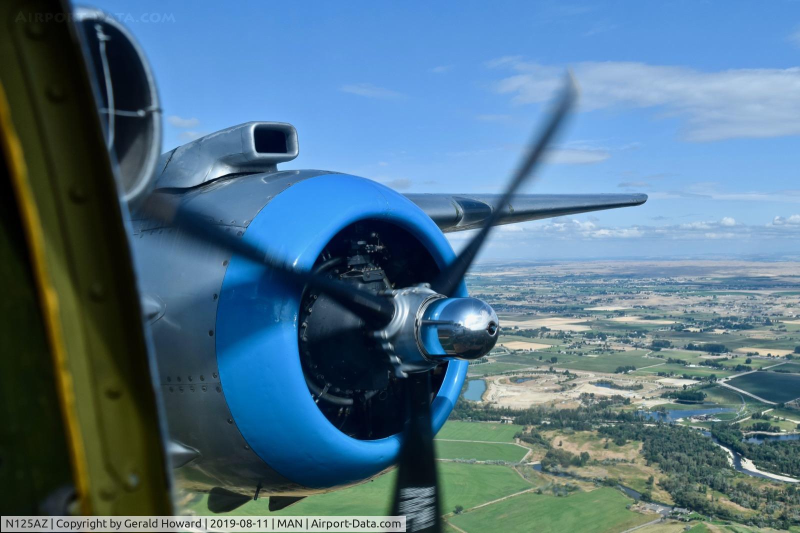 N125AZ, 1960 North American TB-25N Mitchell C/N 108-35262, From the nose.