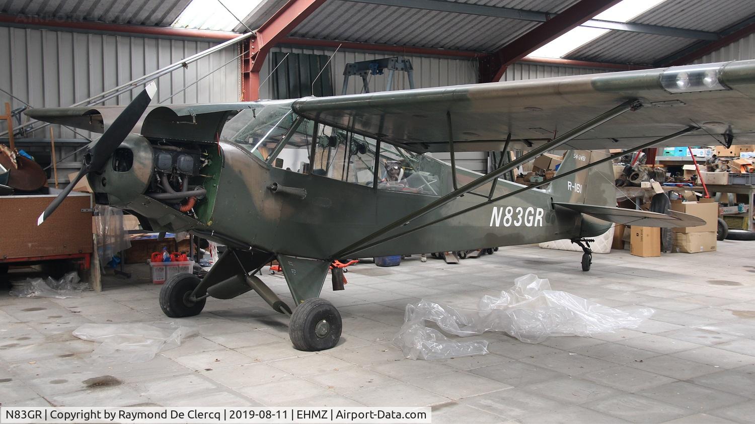 N83GR, 1954 Piper L-21B Super Cub (PA-18-135) C/N 18-3851, Preserved at Midden Zeeland aircraft museum.