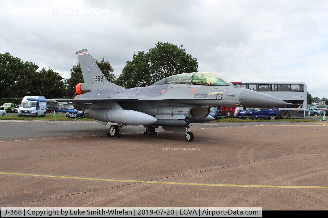 J-368, 1986 Fokker F-16B Fighting Falcon C/N 6E-31, At RIAT 2019